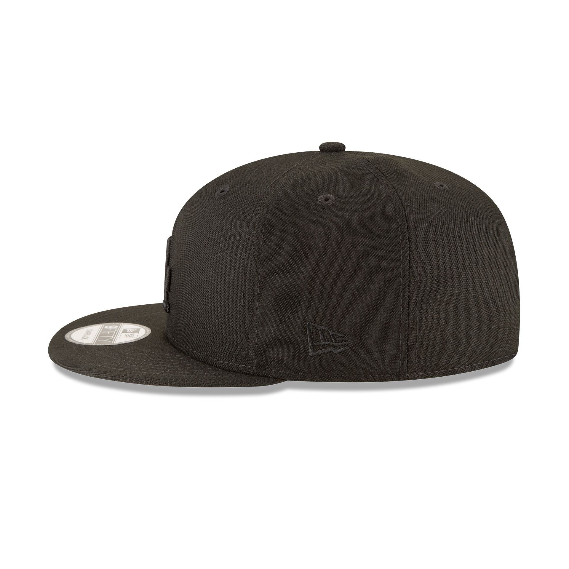 Los Angeles Dodgers Basic Black on Black 9FIFTY Snapback Hat