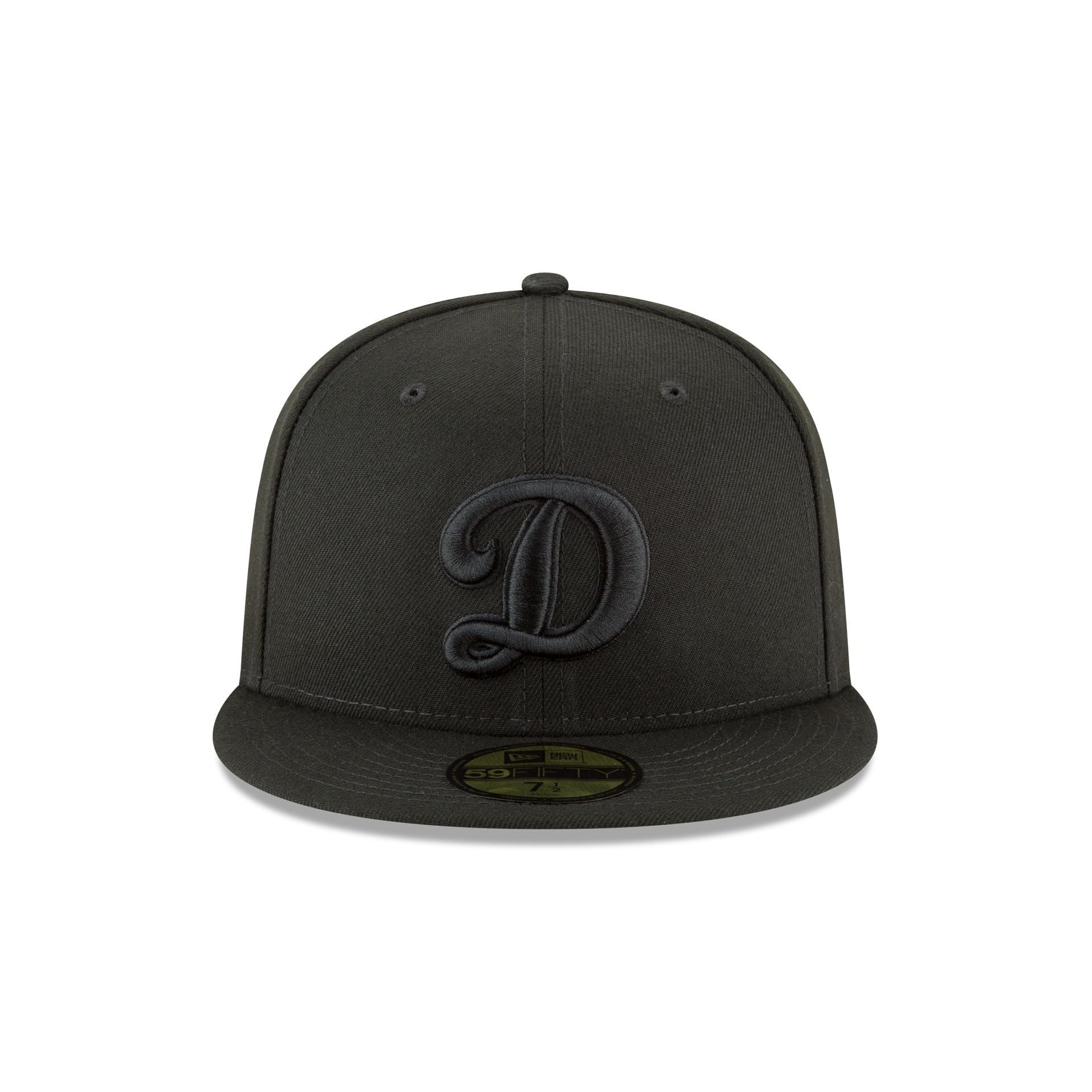 Los Angeles Dodgers World Series Champions Black on Black Alt 59FIFTY Fitted Hat