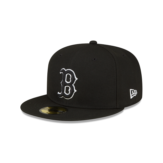 Boston Red Sox Sidepatch Black 59FIFTY Fitted Hat