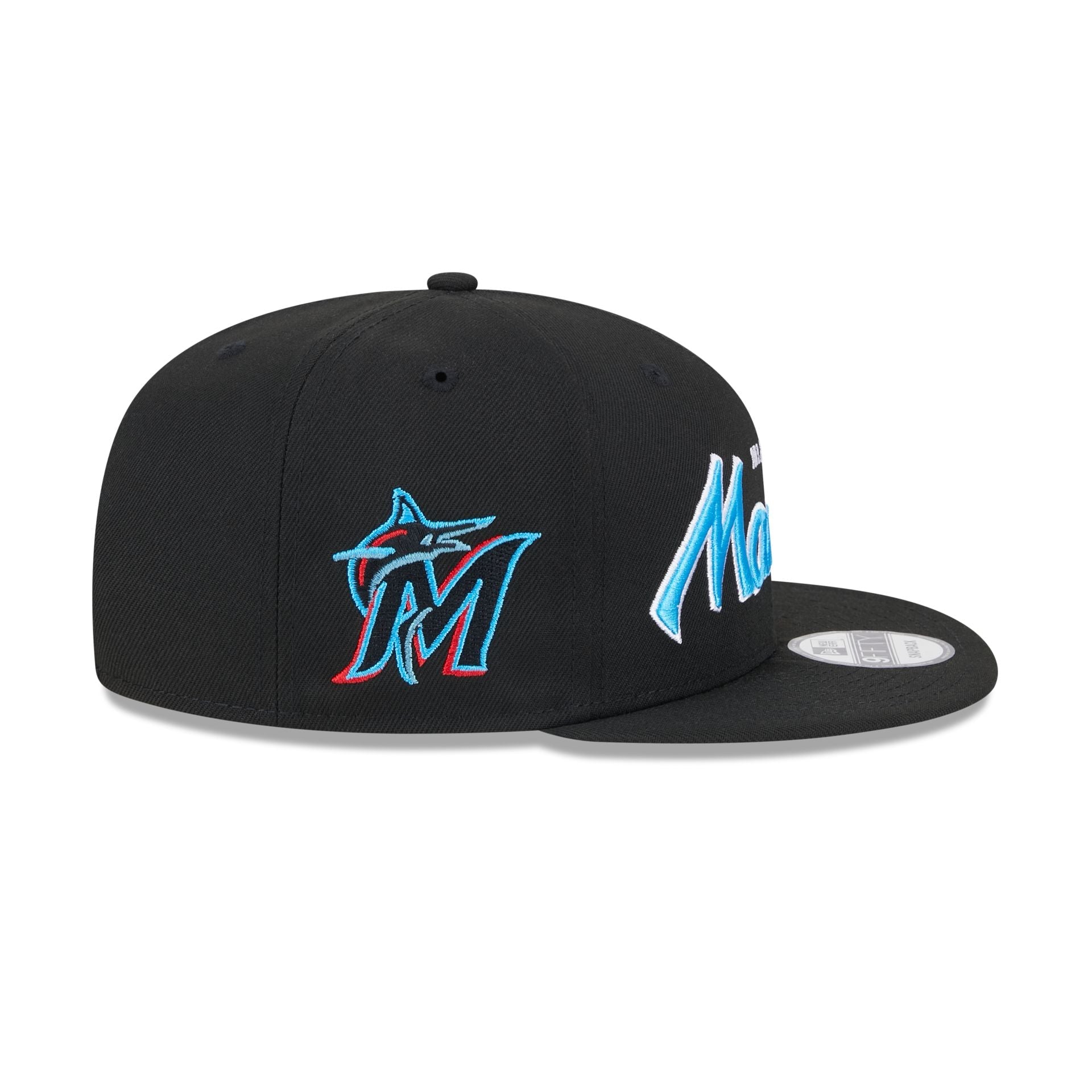 Miami Marlins Wordmark 9FIFTY Snapback Hat