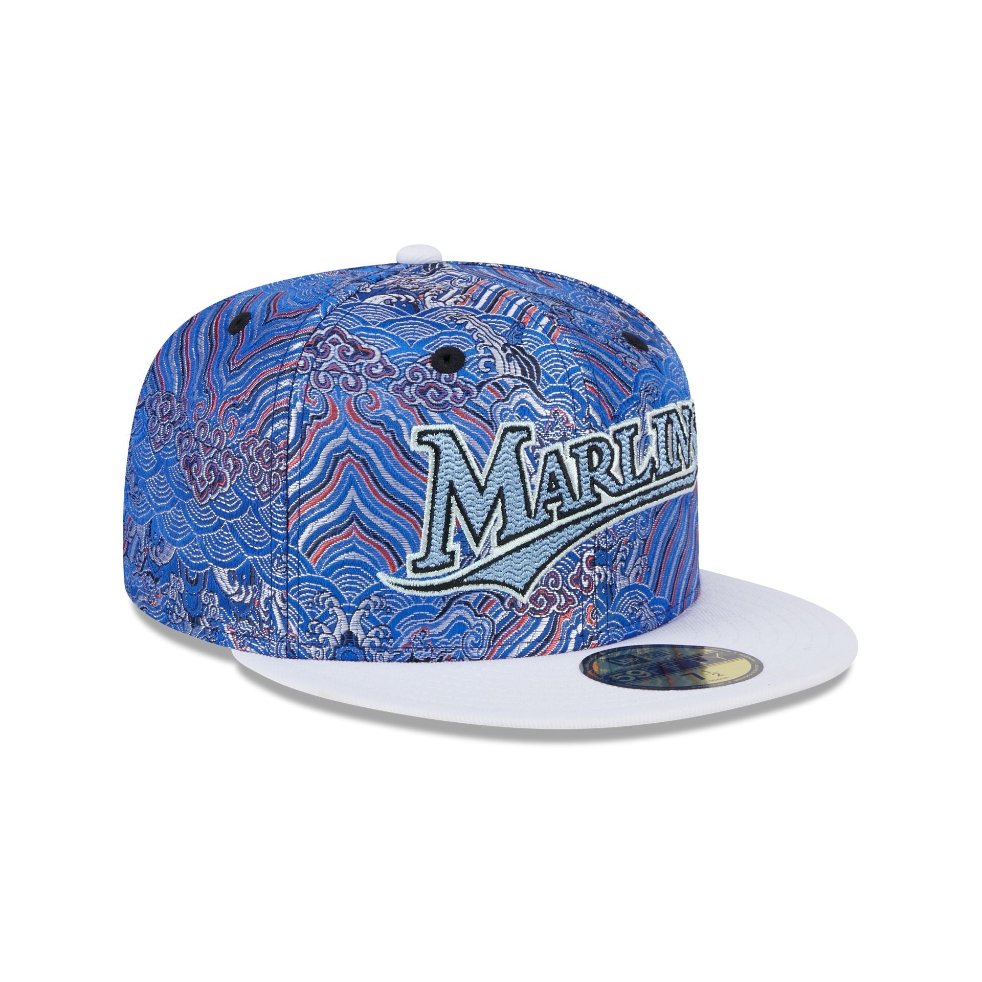 Miami Marlins Wave Fill 59FIFTY Fitted Hat
