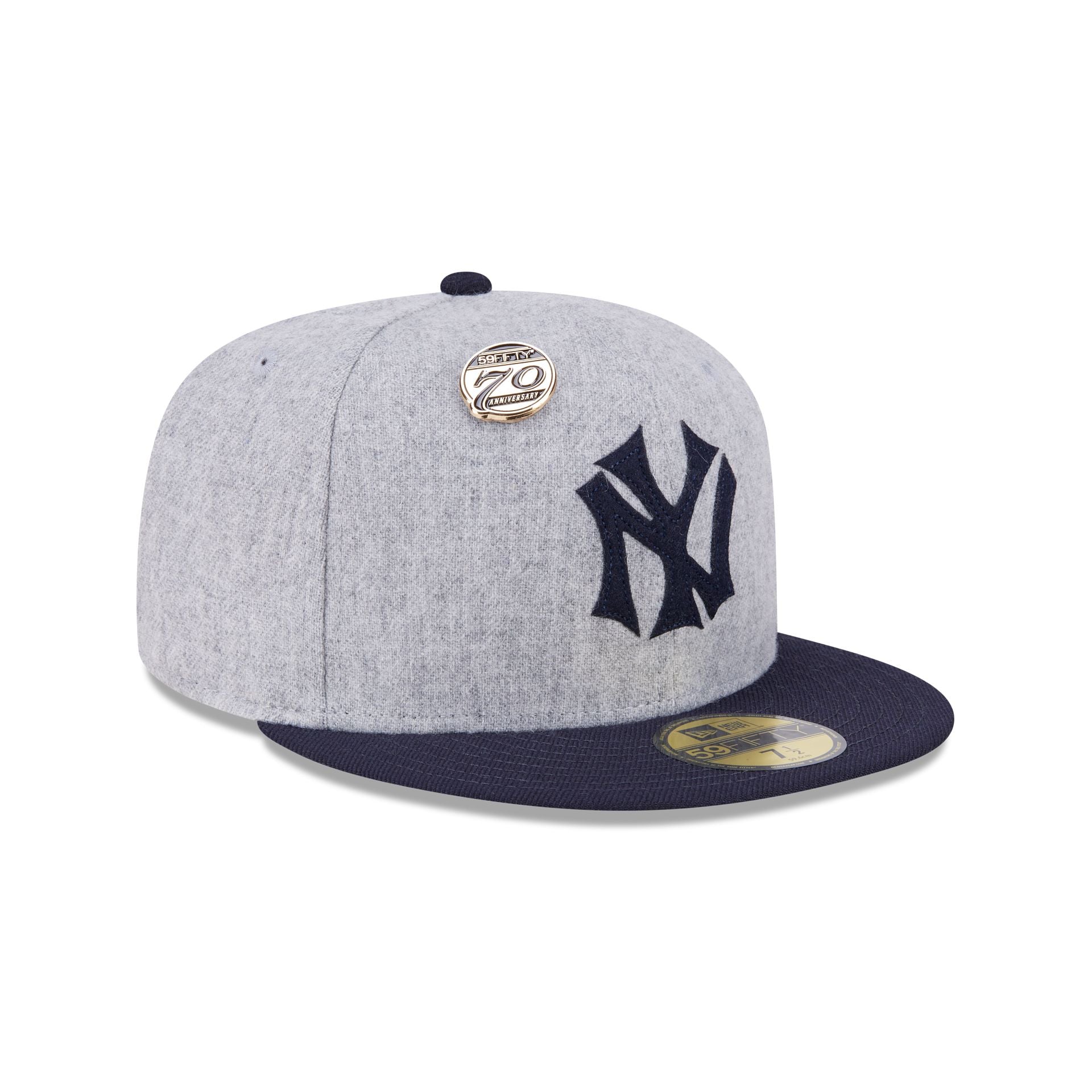New York Yankees 70th Anniversary Gray 59FIFTY Fitted Hat
