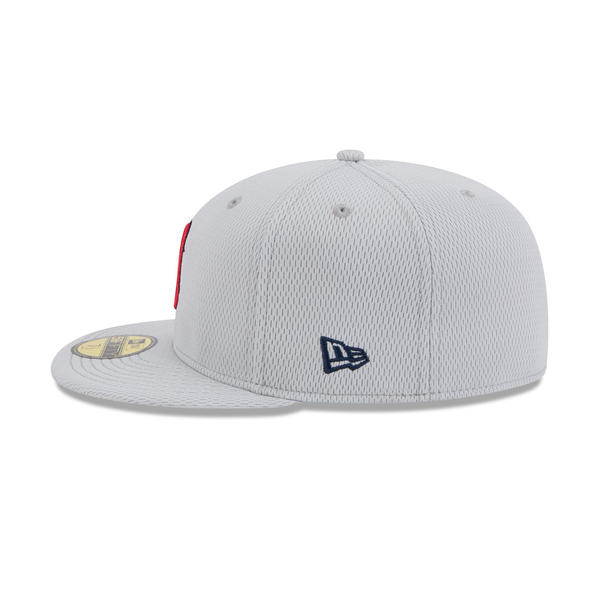 Boston Red Sox 2025 Clubhouse Gray 59FIFTY Fitted Hat