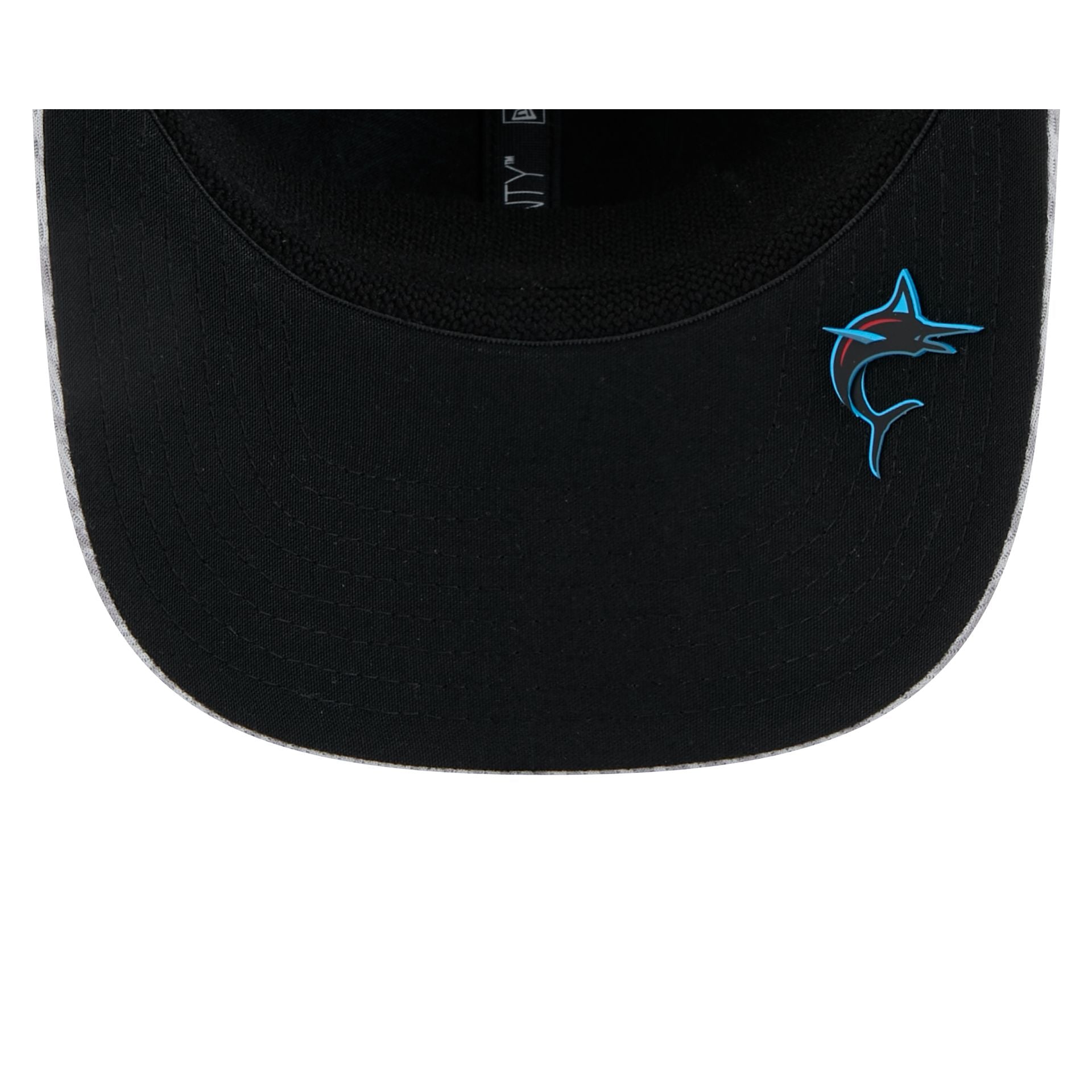 Miami Marlins 2025 Clubhouse Gray 9SEVENTY Stretch-Snap Hat