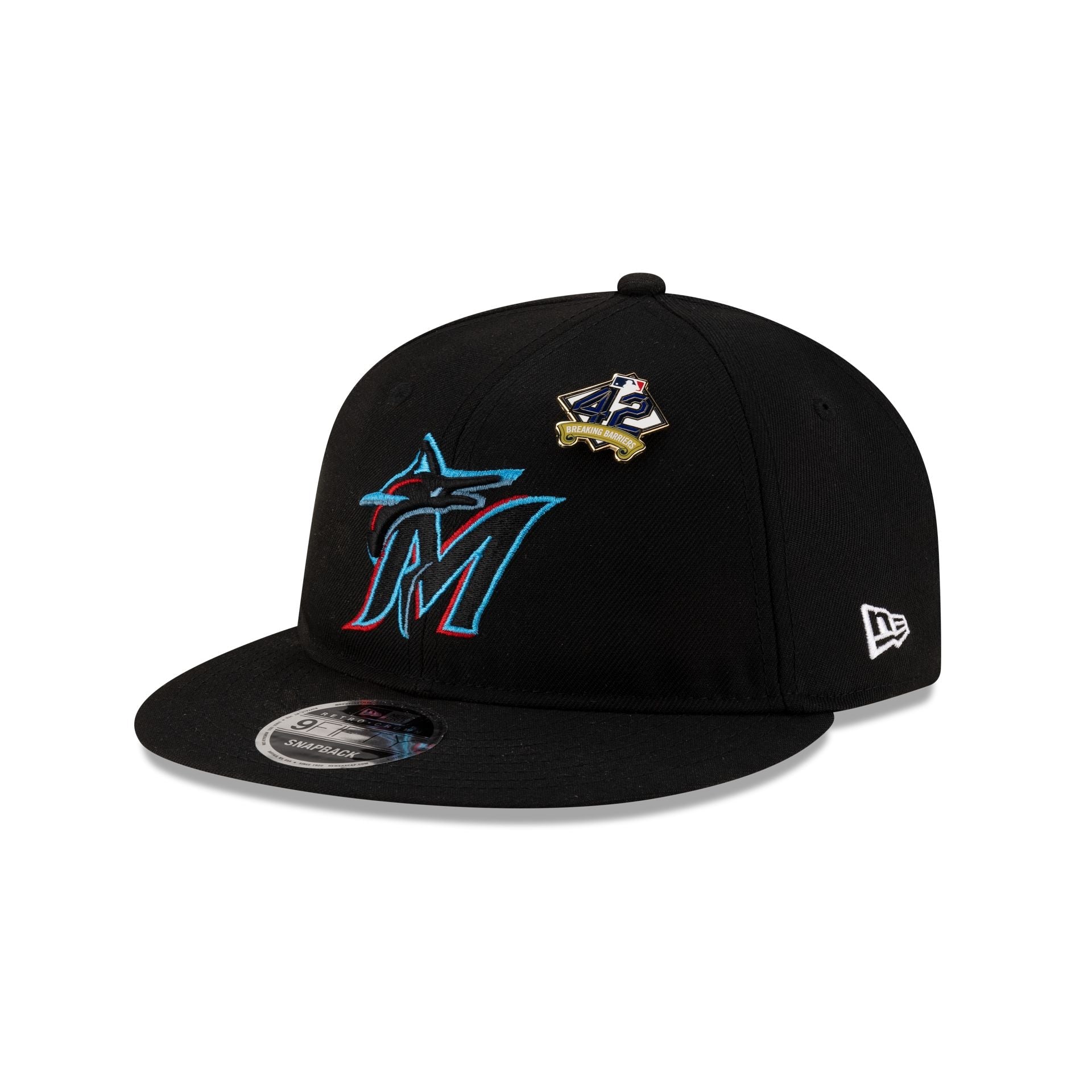 Miami Marlins Jackie Robinson Day 2025 Retro Crown 9FIFTY Snapback Hat