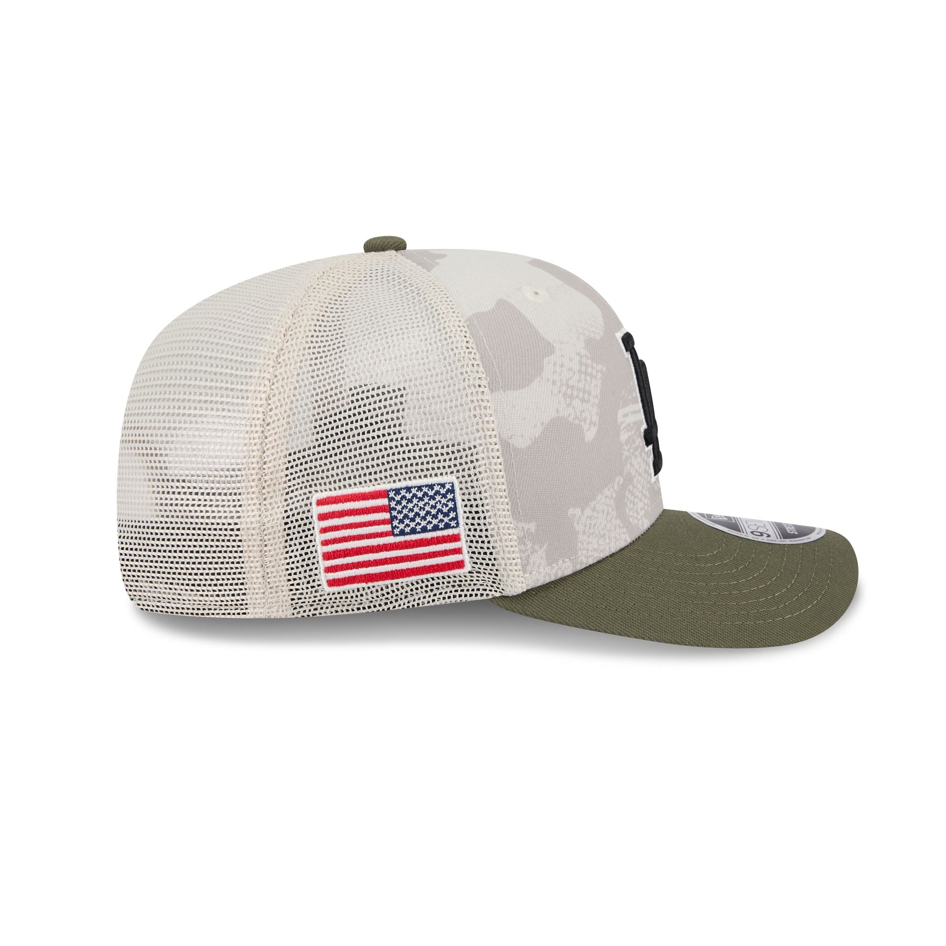 Los Angeles Dodgers Armed Forces Day 2025 9SEVENTY Trucker Hat