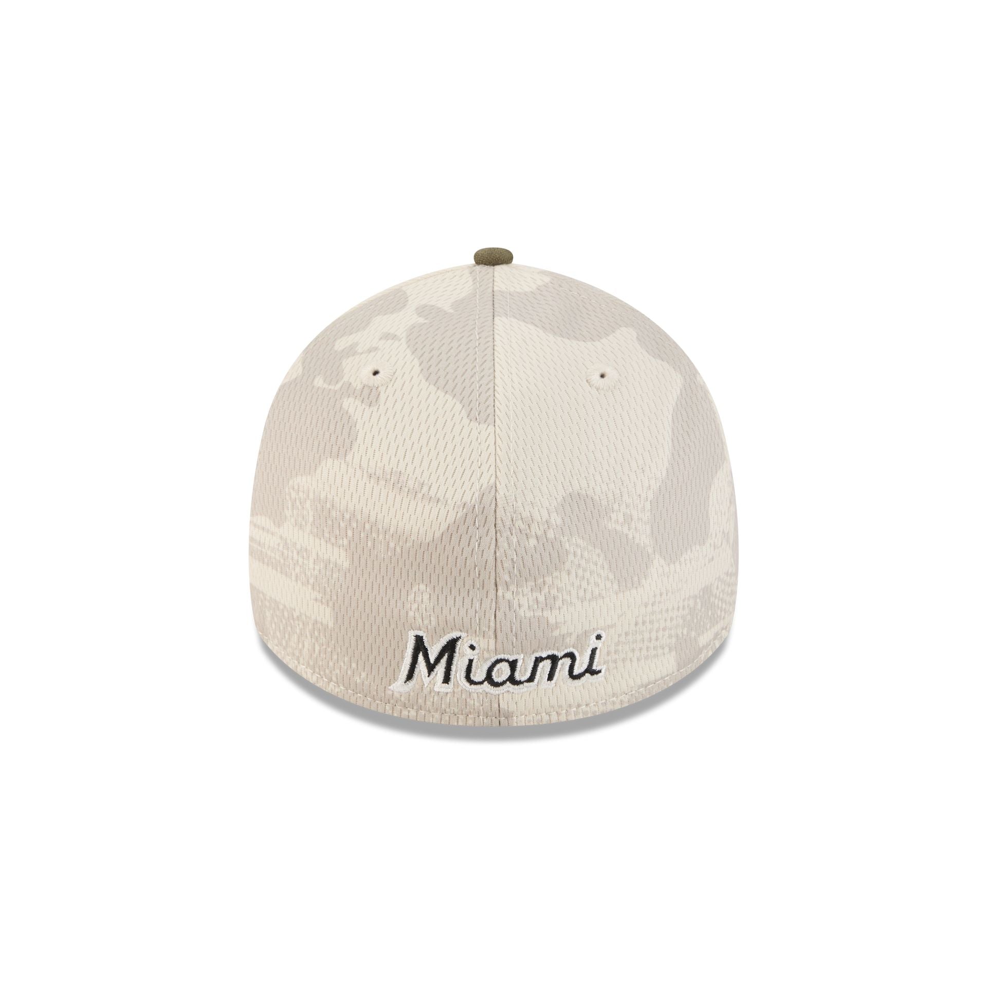 Miami Marlins Armed Forces Day 2025 39THIRTY Stretch Fit Hat