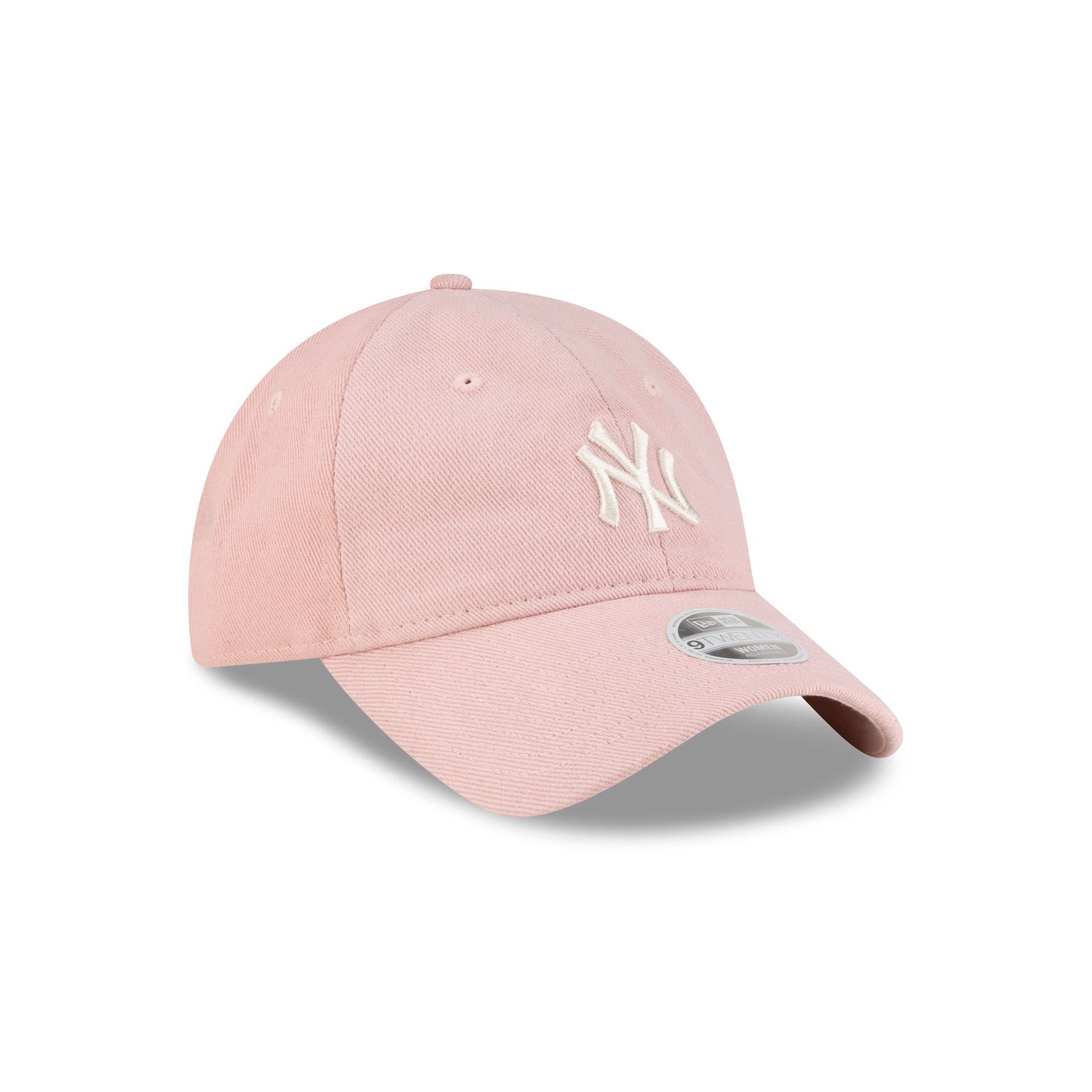 New York Yankees Dye Denim Pastel Pink Women's 9TWENTY Adjustable Hat