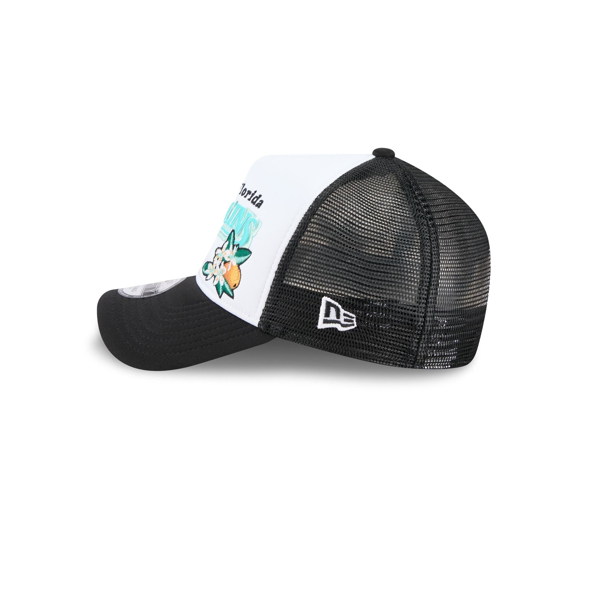 Miami Marlins State Flower 9FORTY A-Frame Trucker Hat