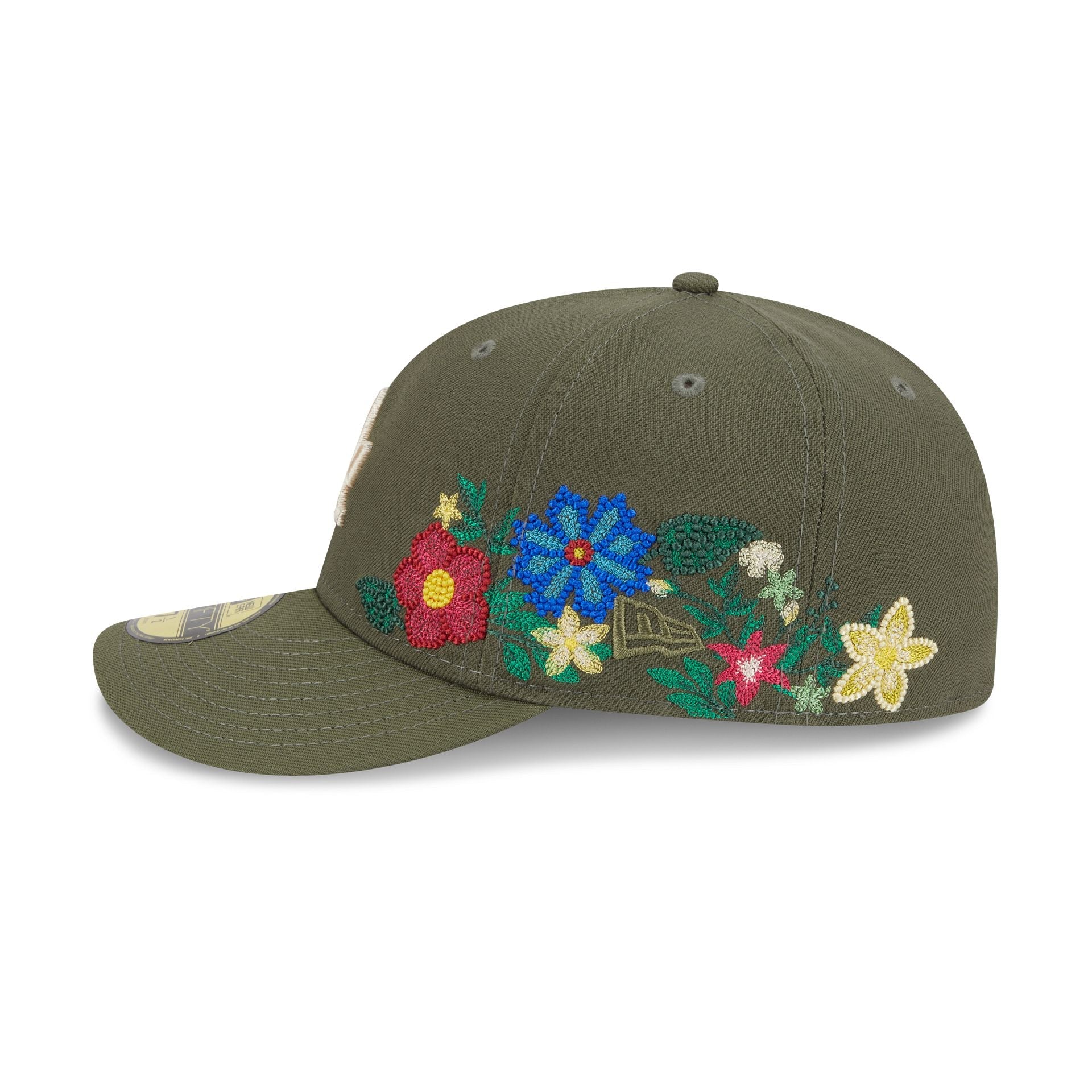 Los Angeles Dodgers Tonal Florals Olive 59FIFTY Fitted Hat