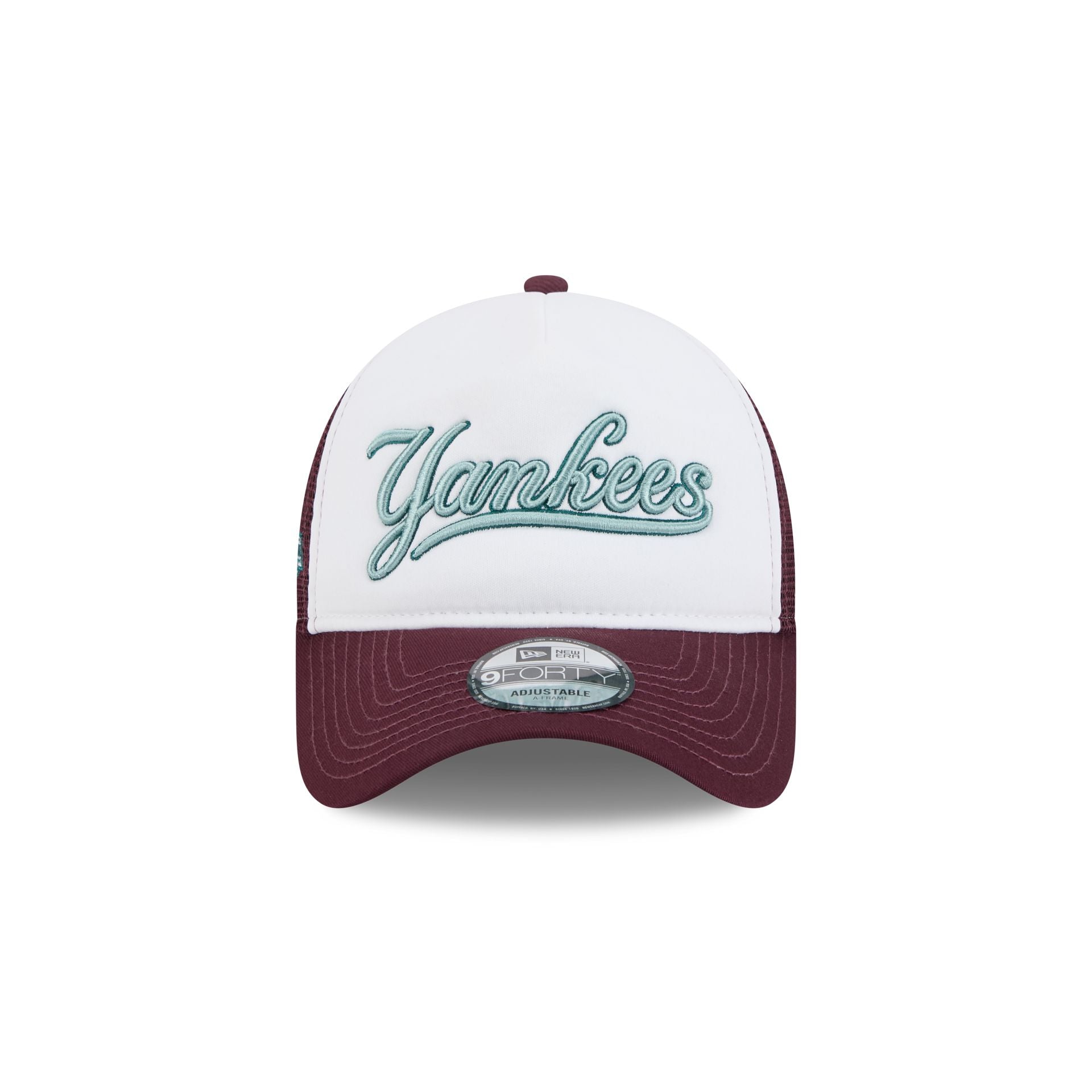 New York Yankees Optic White 9FORTY A-Frame Snapback Hat