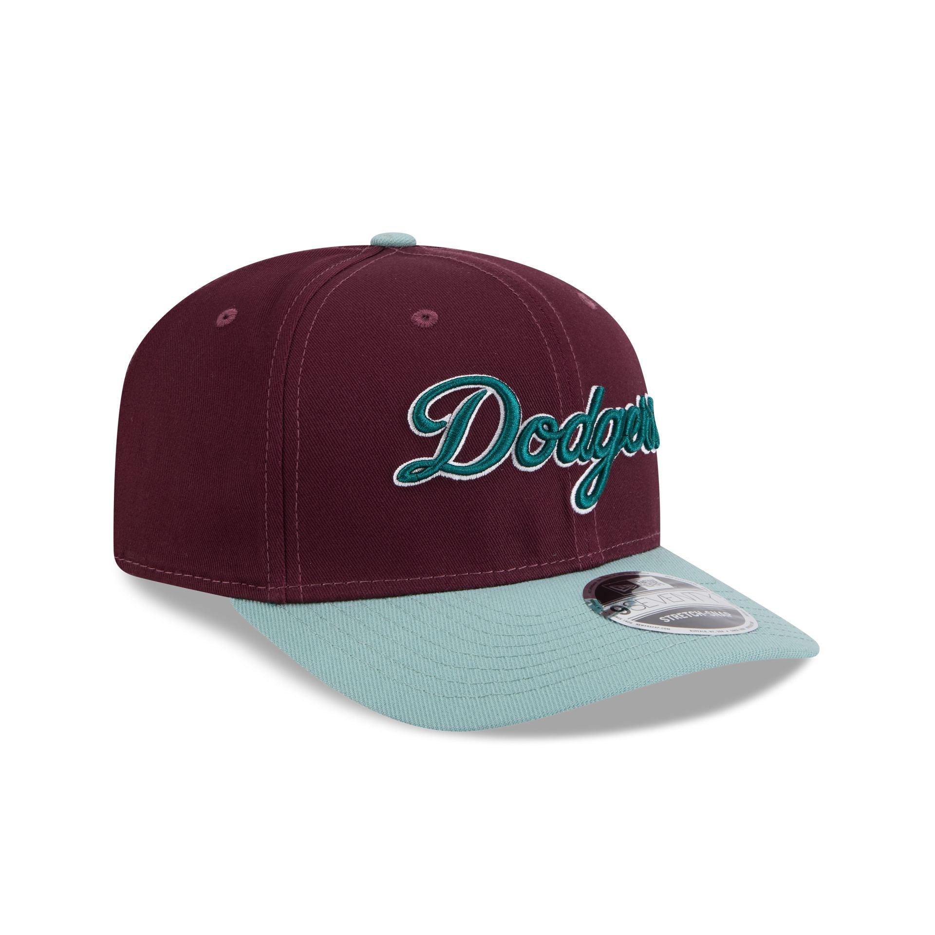 Los Angeles Dodgers Maroon 9SEVENTY Stretch-Snap Hat