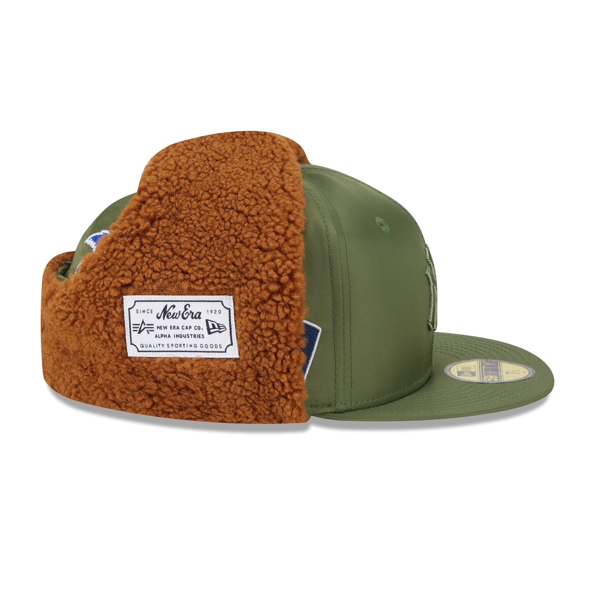 Alpha Industries x New York Yankees Olive Green Dog Ear 59FIFTY Fitted Hat