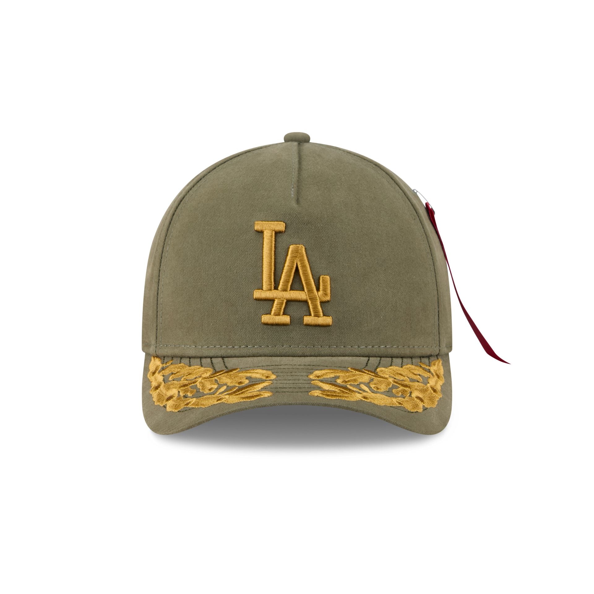 Alpha Industries x Los Angeles Dodgers Olive Green 9FORTY M-Crown A-Frame Snapback Hat