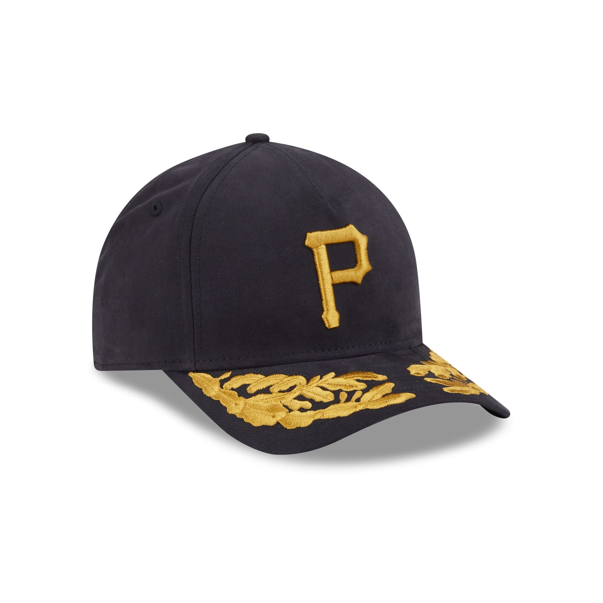 Alpha Industries x Pittsburgh Pirates Black 9FORTY M-Crown A-Frame Snapback Hat