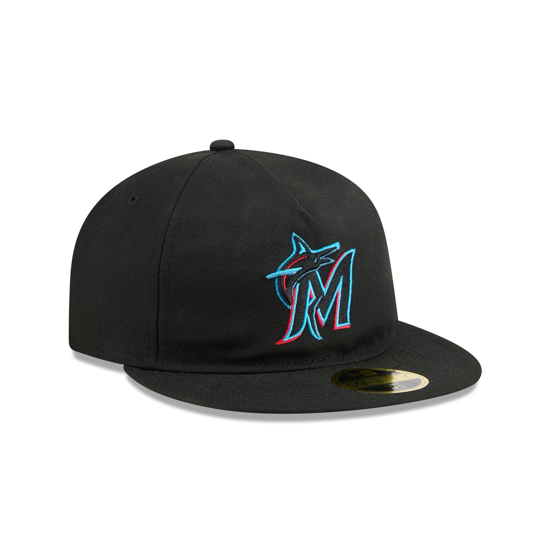 Miami Marlins Easy Retro Crown 59FIFTY A-Frame Fitted Hat
