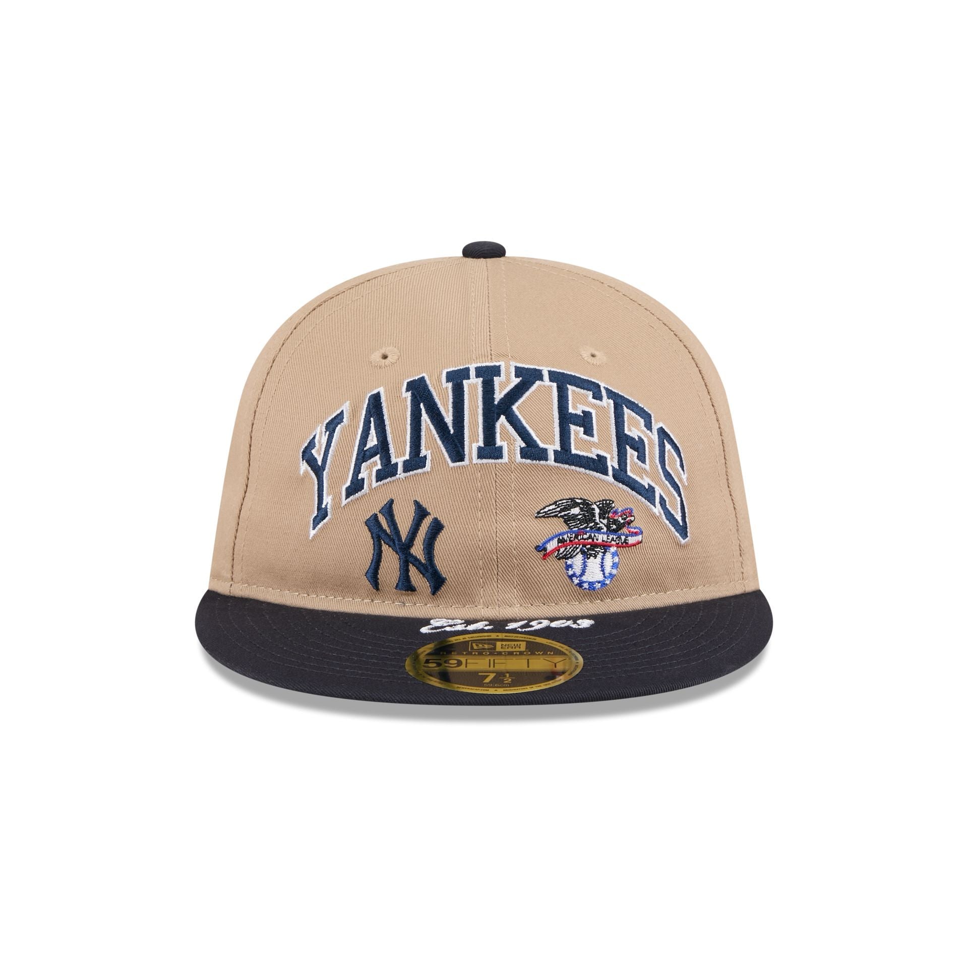 New York Yankees Camel Retro Crown 59FIFTY Fitted Hat