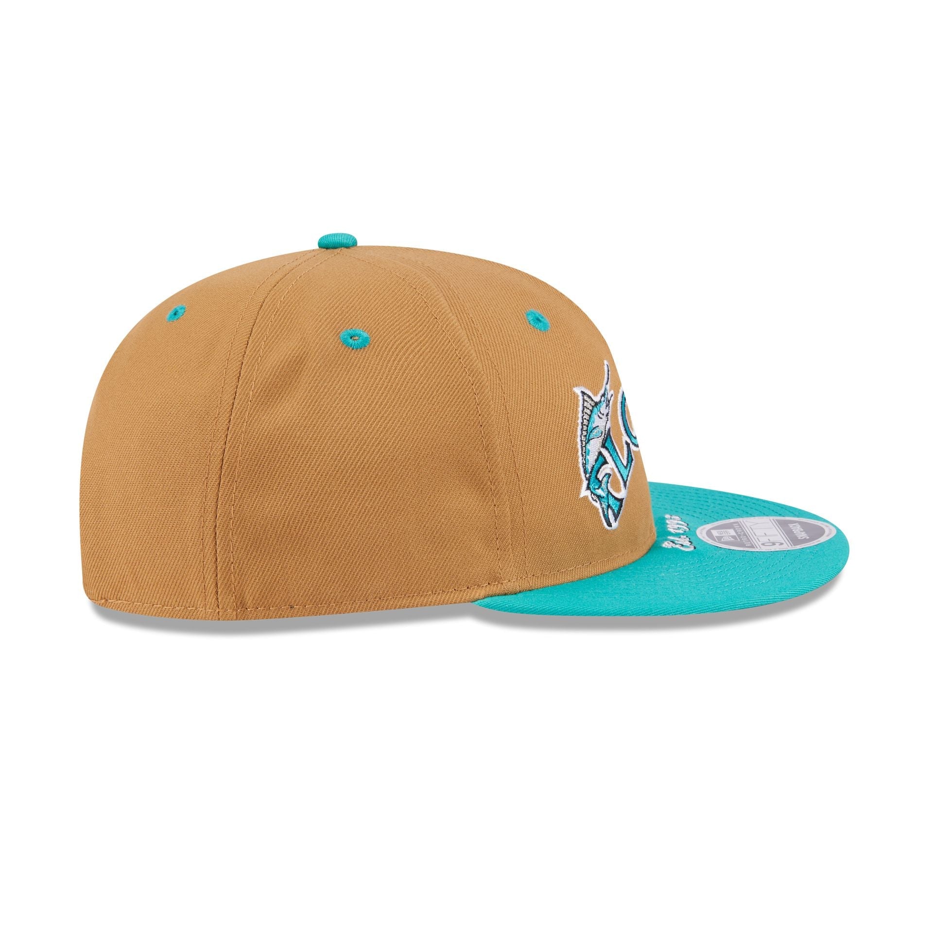 Miami Marlins Wheat Retro Crown 9FIFTY Snapback Hat