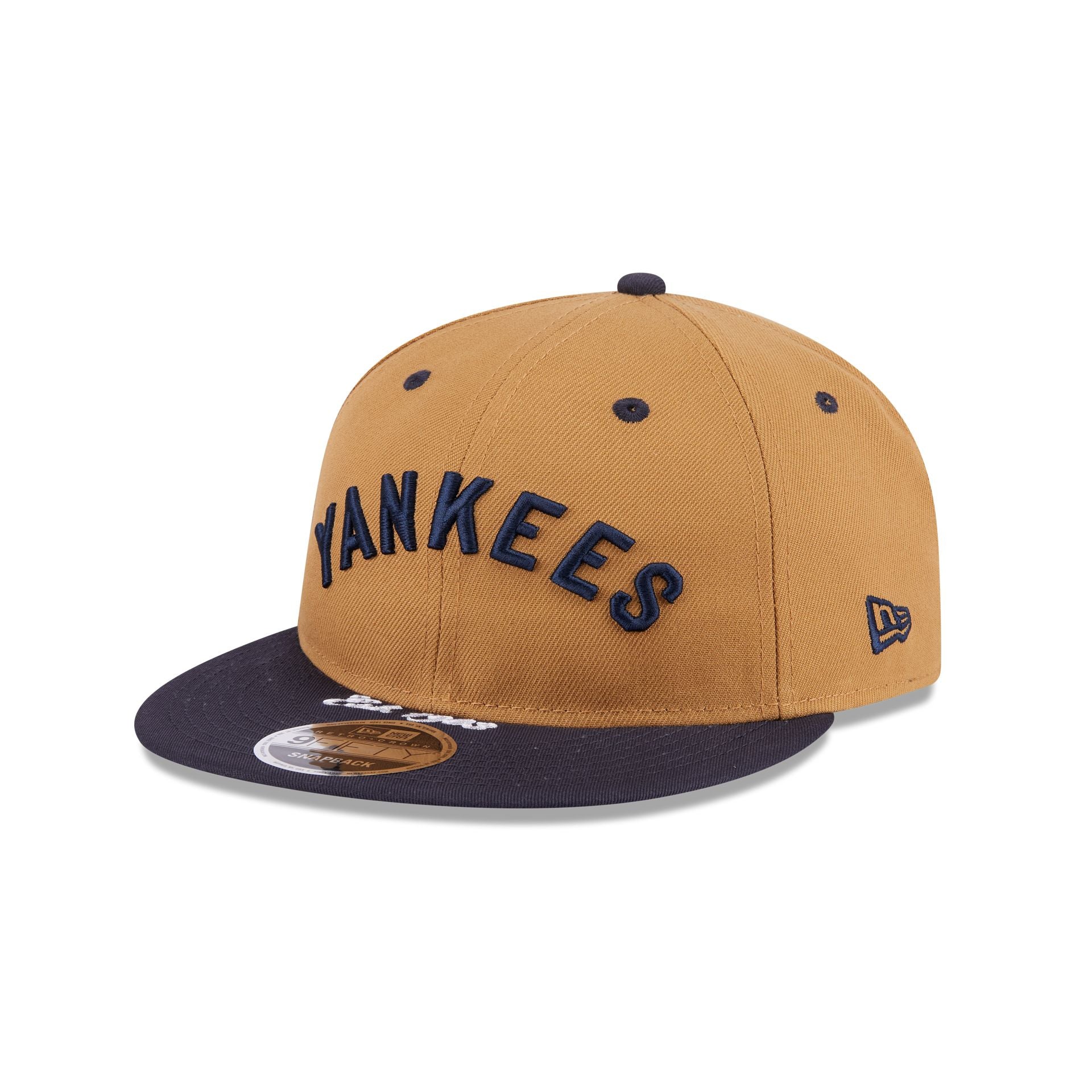 New York Yankees Wheat Retro Crown 9FIFTY Snapback Hat