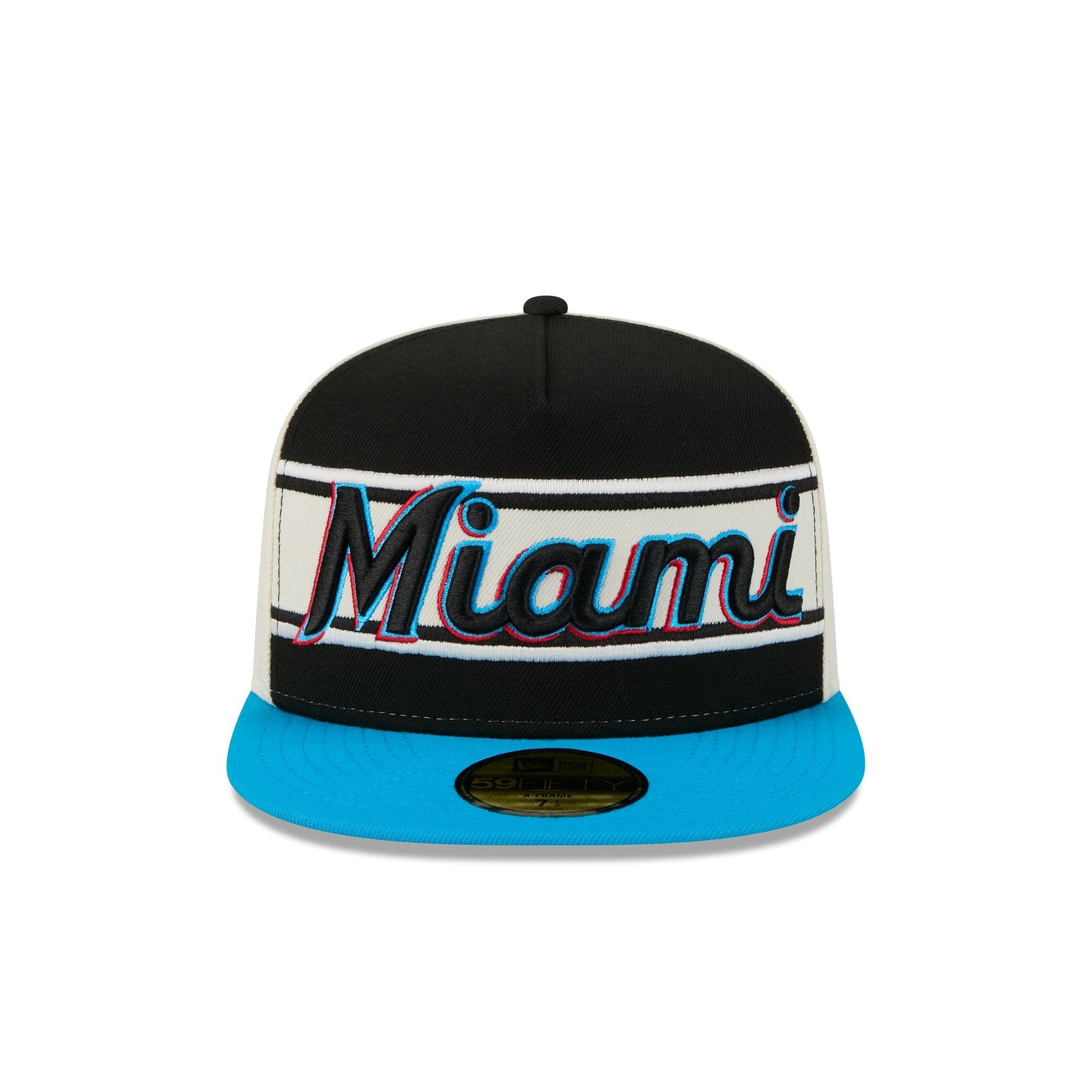 Miami Marlins Summer Derby 59FIFTY A-Frame Fitted Hat