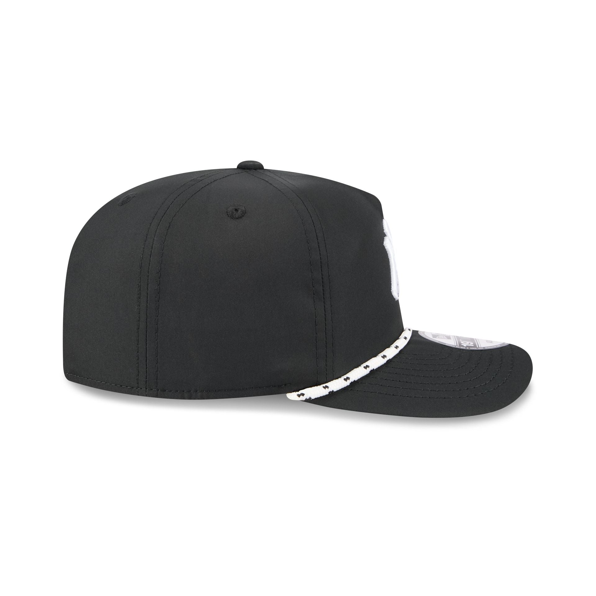 New York Yankees Black and White Rope 19TWENTY Snapback Hat
