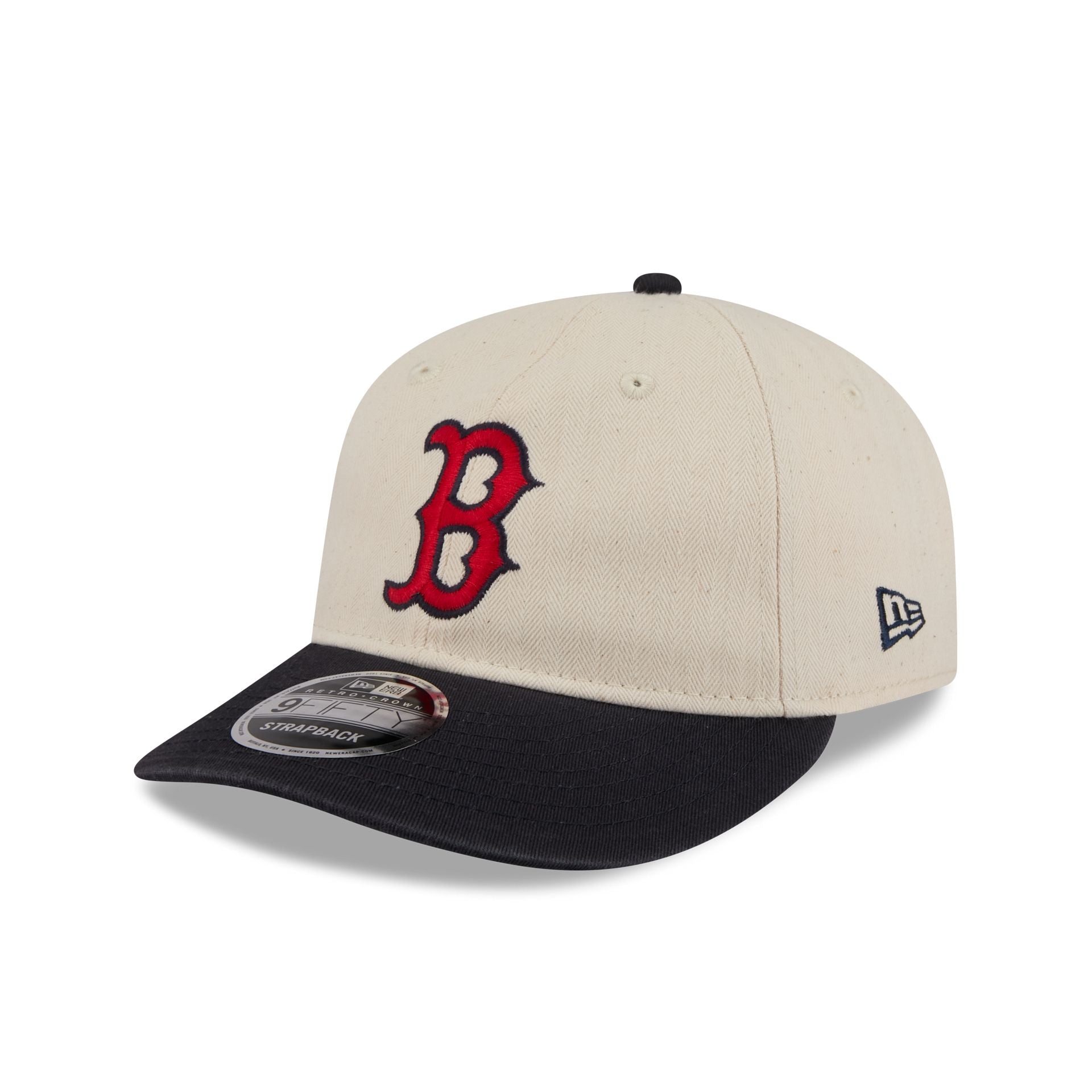 Boston Red Sox Three Looms Americana Herringbone Retro Crown 9FIFTY Adjustable Hat