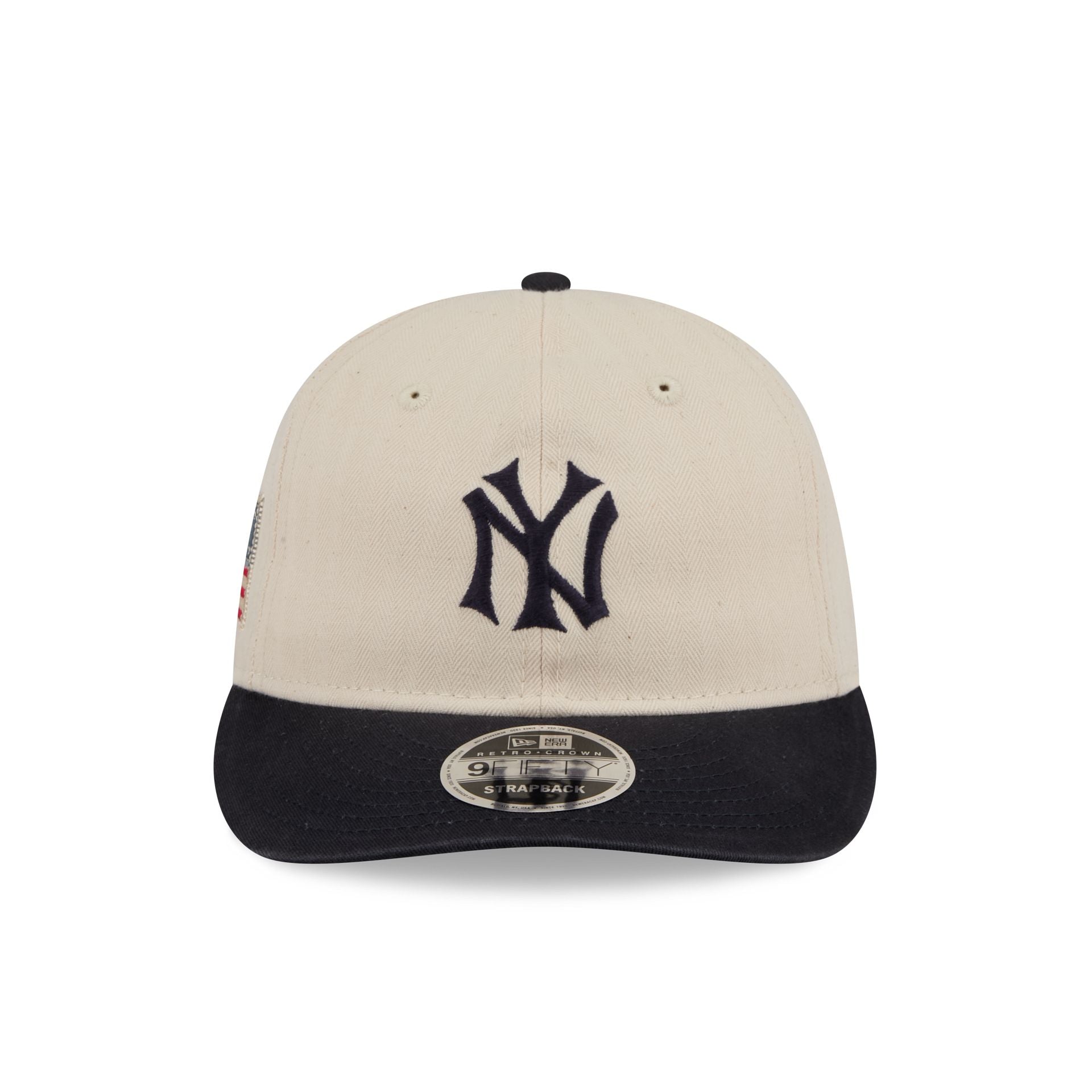 New York Yankees Three Looms Americana Herringbone Retro Crown 9FIFTY Adjustable Hat