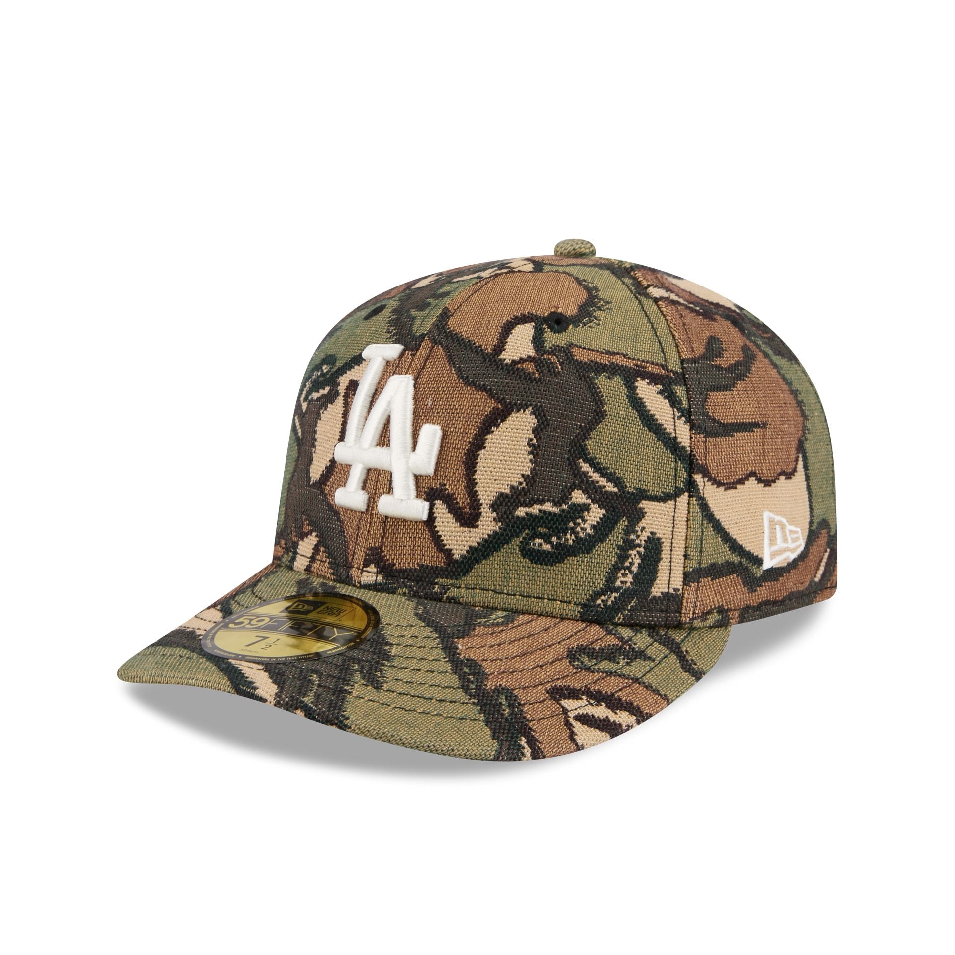 Los Angeles Dodgers Three Looms Jacquard Camo 59FIFTY Fitted Hat