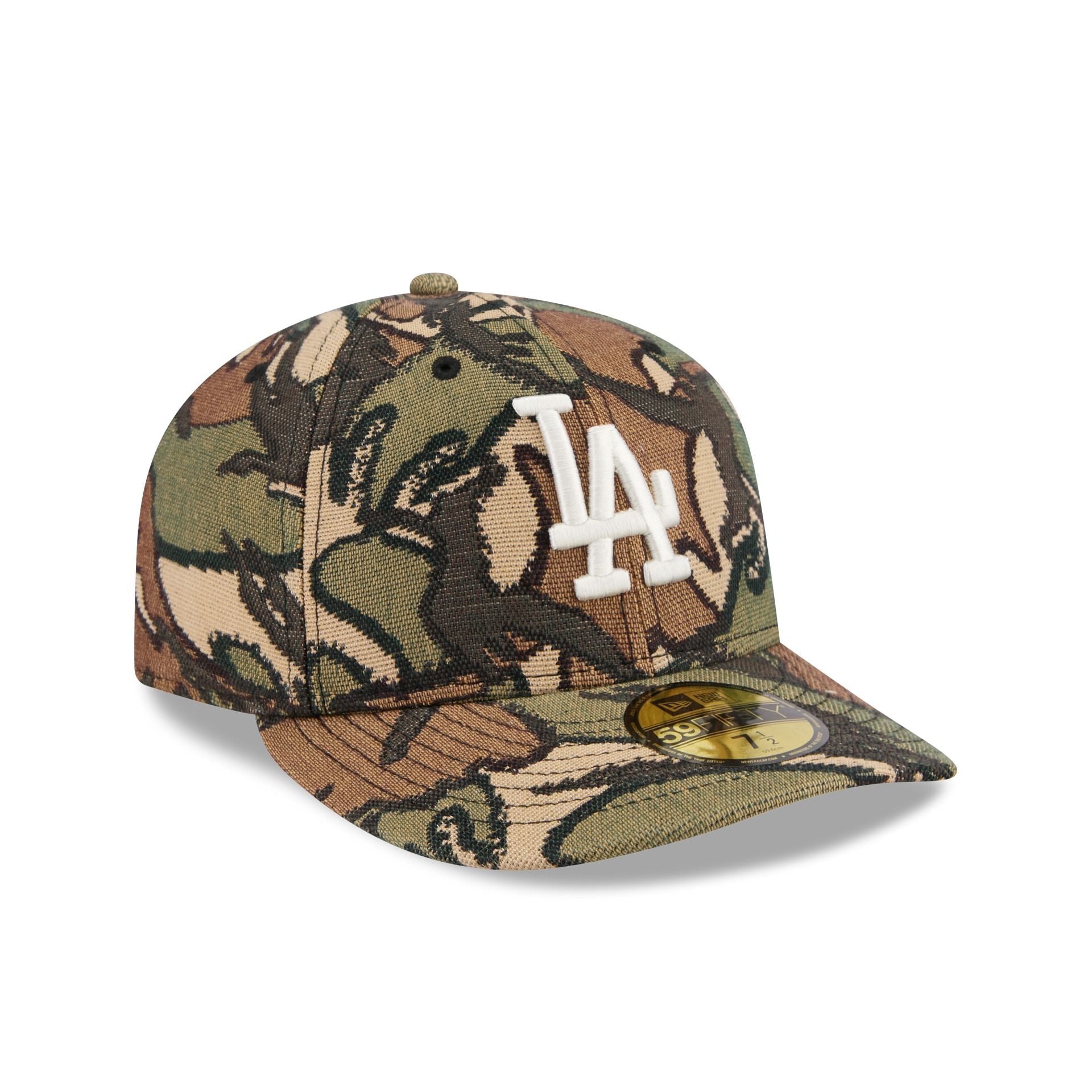 Los Angeles Dodgers Three Looms Jacquard Camo 59FIFTY Fitted Hat