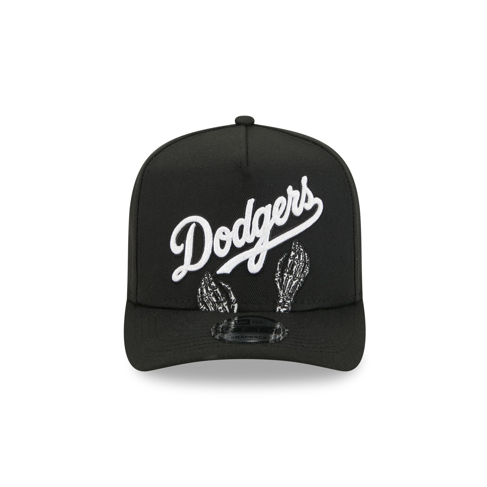 Los Angeles Dodgers Skeletal Script 9FIFTY A-Frame Snapback Hat
