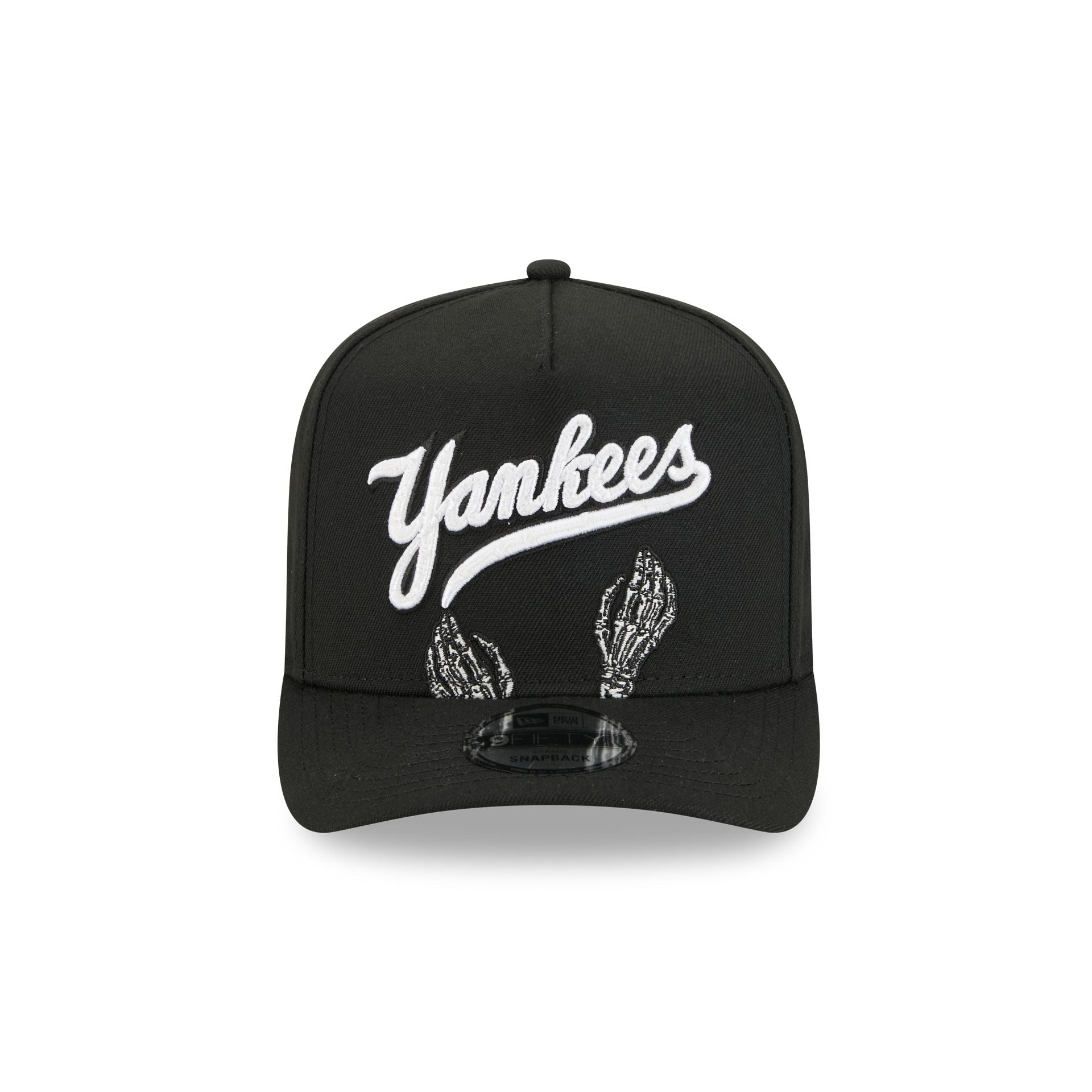 New York Yankees Skeletal Script 9FIFTY A-Frame Snapback Hat