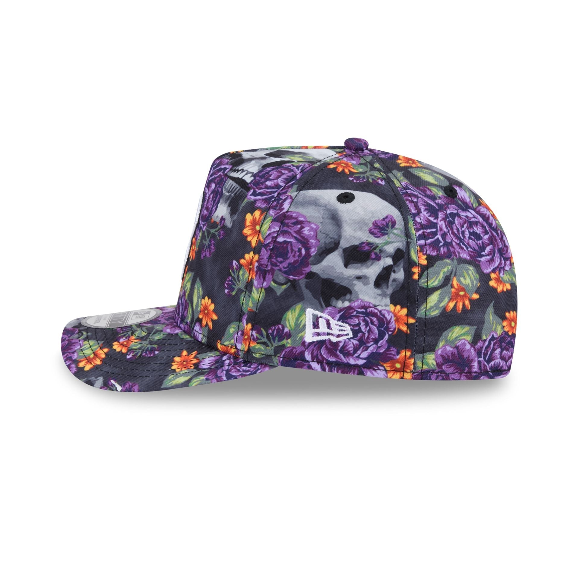 Boston Red Sox Day of the Dead Skull & Roses 9FIFTY A-Frame Snapback