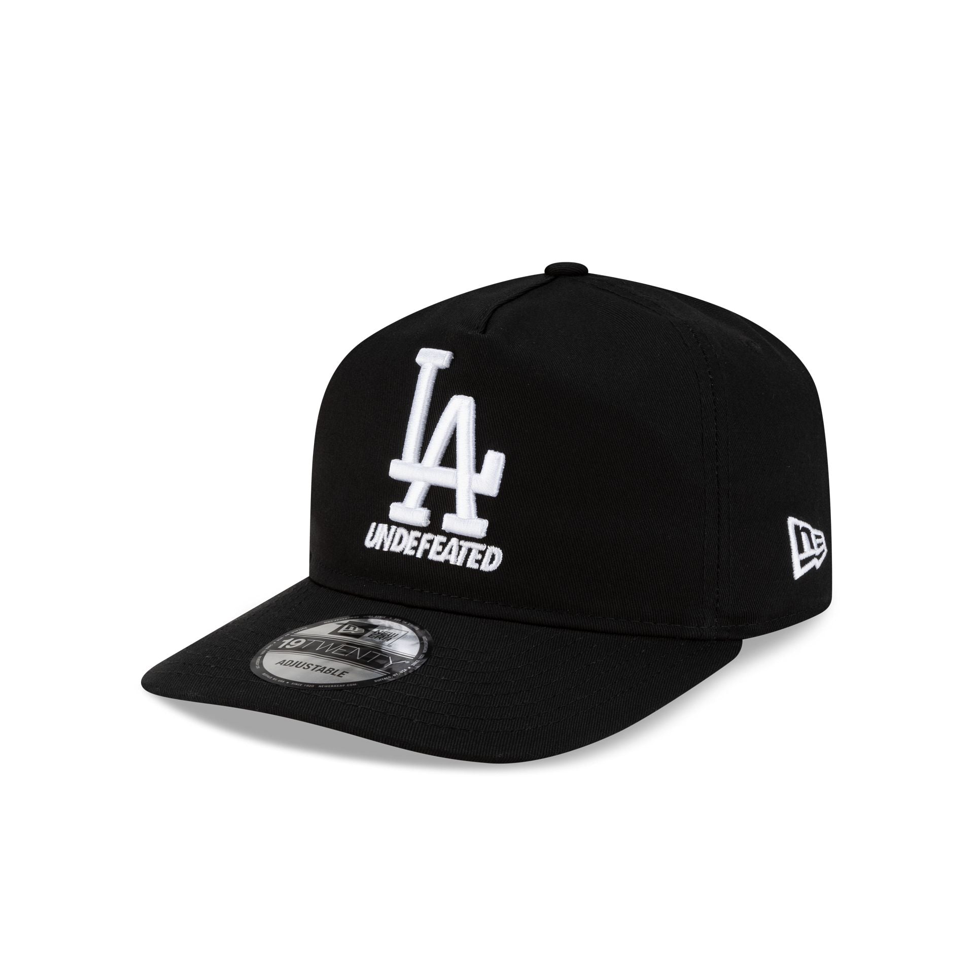 Undefeated x Los Angeles Dodgers Stacked Black 19TWENTY Adjustable Hat