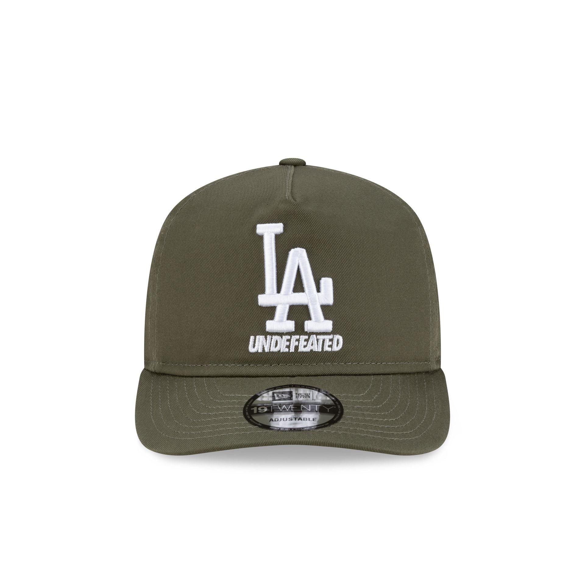 Undefeated x Los Angeles Dodgers Stacked Olive 19TWENTY Adjustable Hat