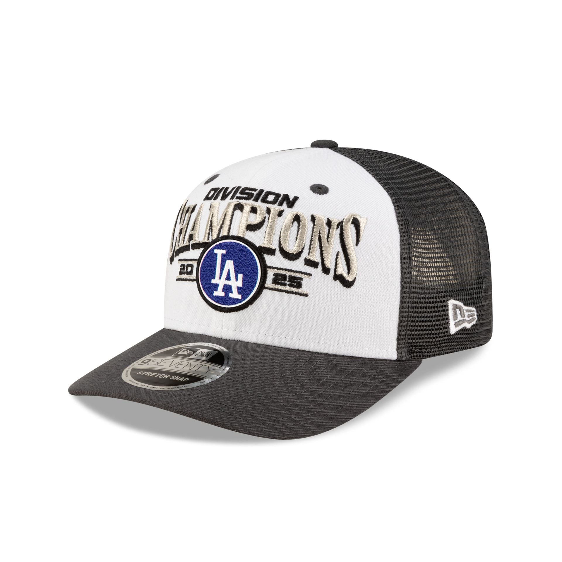 Los Angeles Dodgers 2025 Regular Season Division Champions Locker Room 9SEVENTY Stretch-Snap Hat