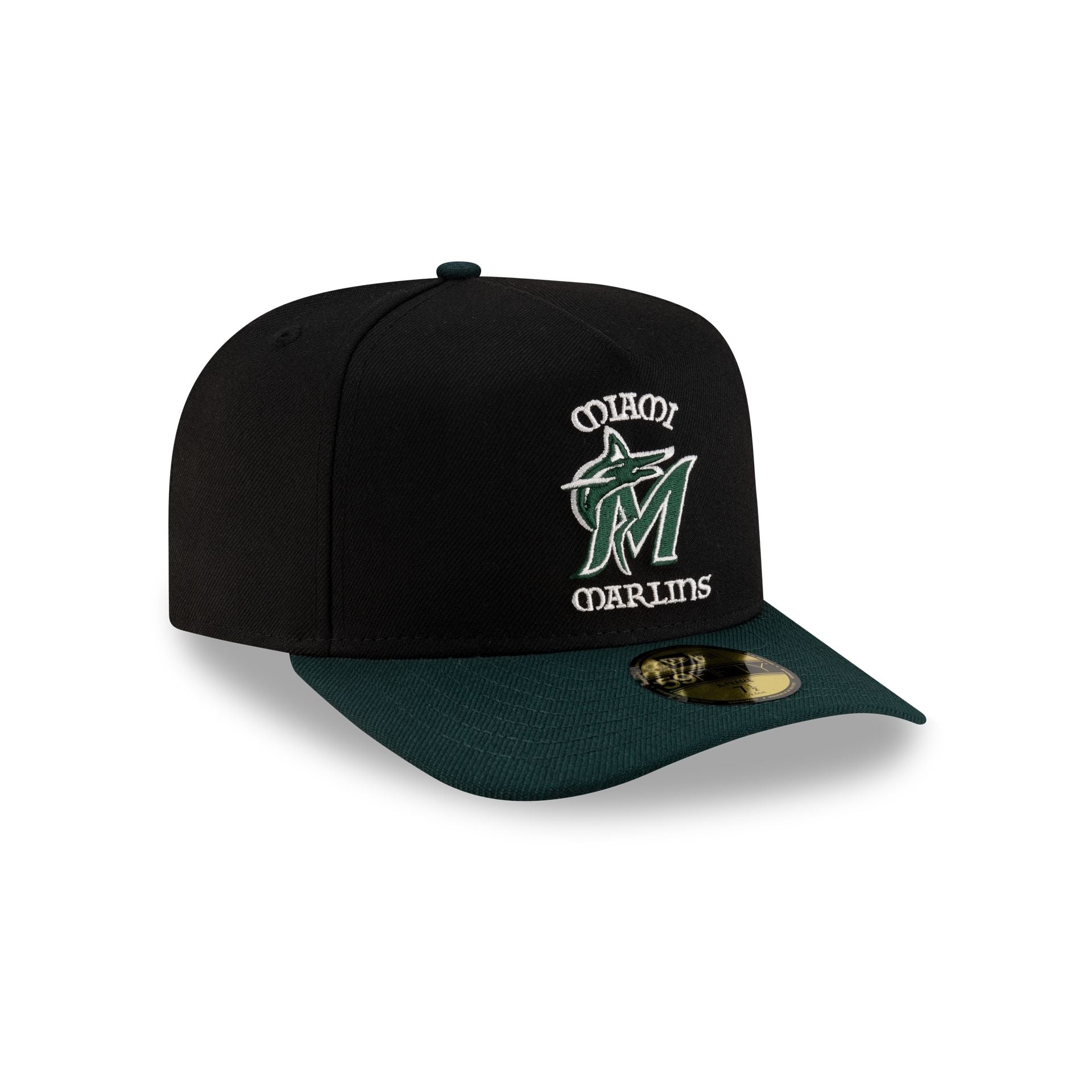 Just Caps St. Patrick's Day Miami Marlins 59FIFTY A-Frame Fitted Hat