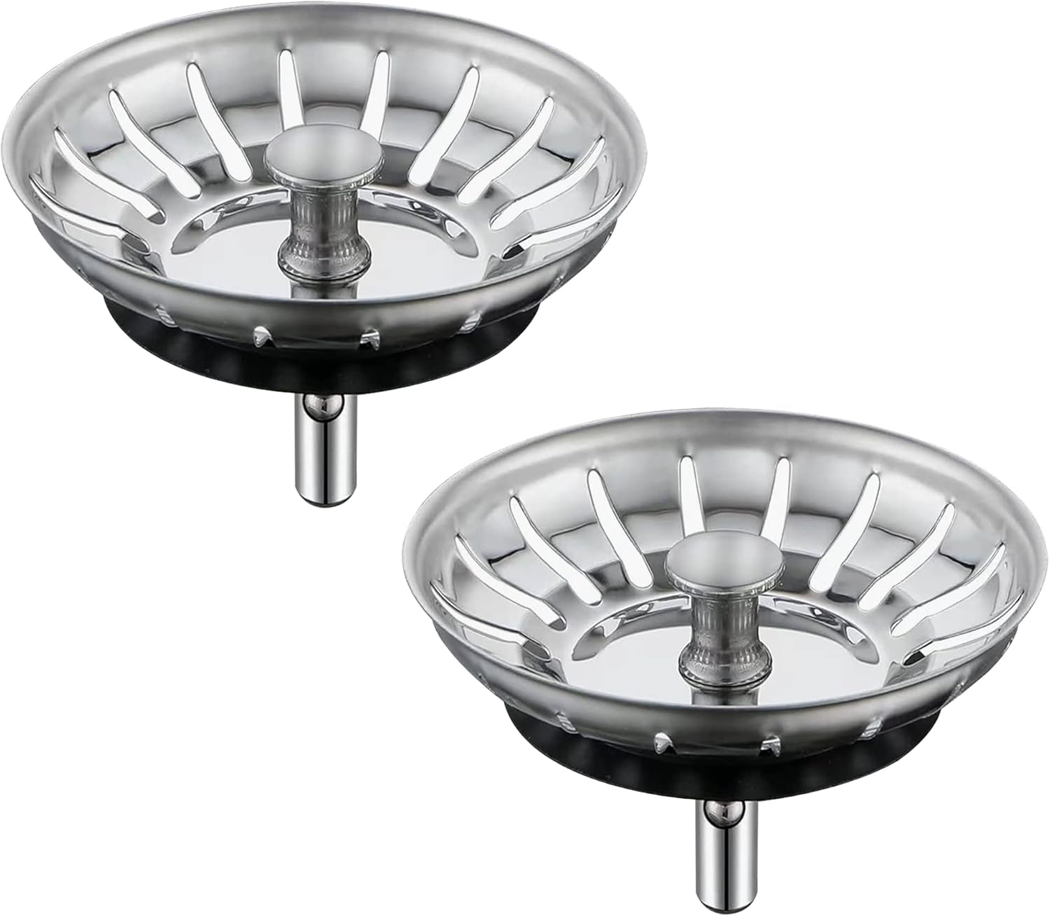 Kitchen Sink Strainer 2 Pack Drain Stopper Anti Clogging Basket 79β83mm Compatibility
