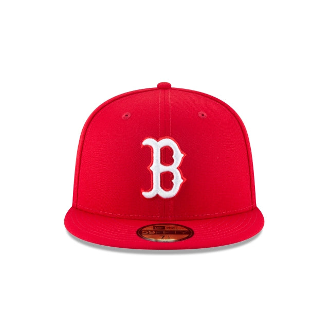 Boston Red Sox Scarlet Basic 59FIFTY Fitted Hat