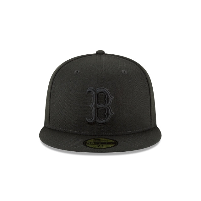 Boston Red Sox Blackout Basic 59FIFTY Fitted Hat
