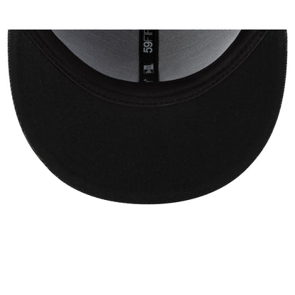 New York Yankees Laser Burn Out Black 59FIFTY Fitted Hat