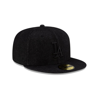 Los Angeles Dodgers Black Denim 59FIFTY Fitted Hat