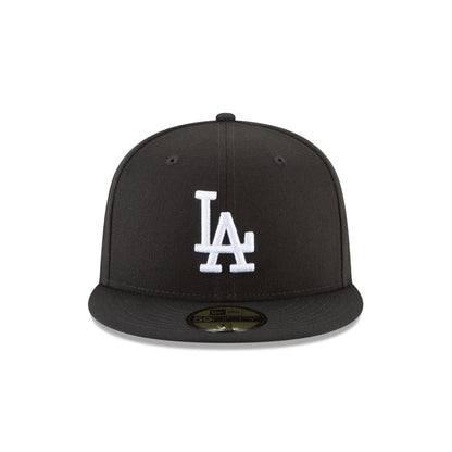 Los Angeles Dodgers Triple Player Side Patch Black 59FIFTY Fitted Hat