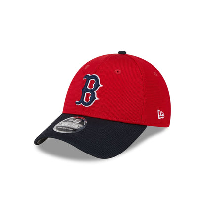 Boston Red Sox 2025 Batting Practice Red 9FORTY Stretch-Snap Hat