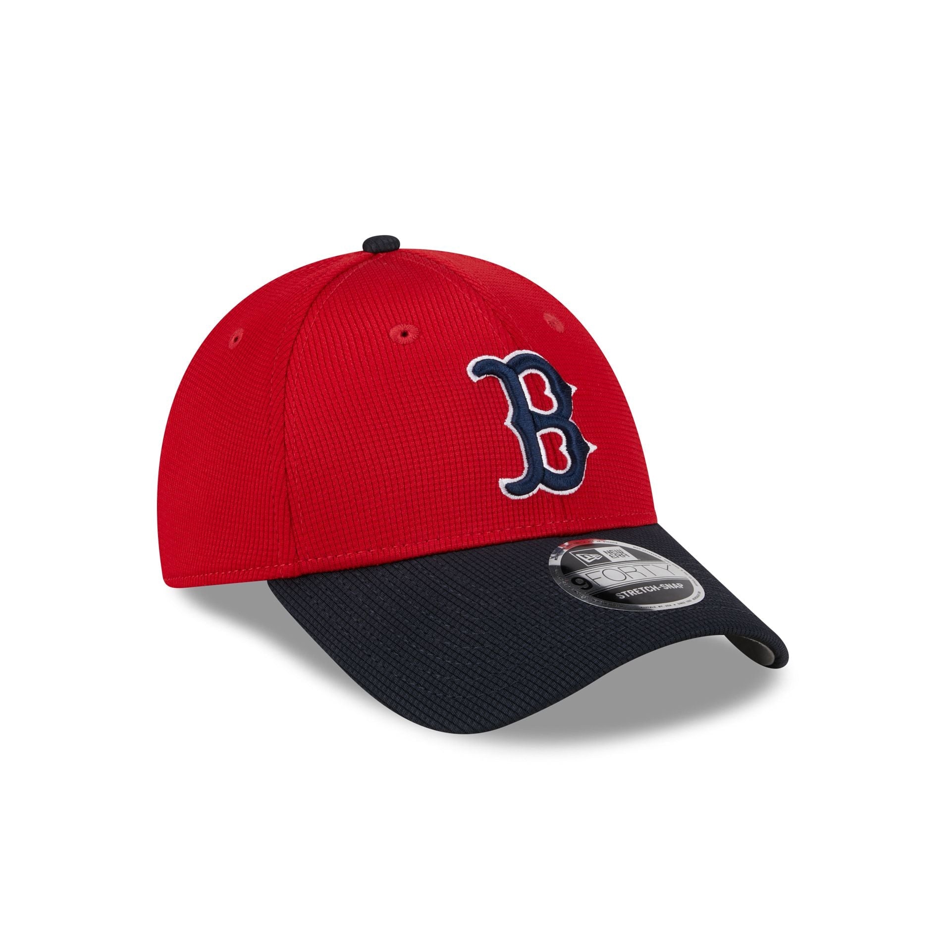 Boston Red Sox 2025 Batting Practice Red 9FORTY Stretch-Snap Hat
