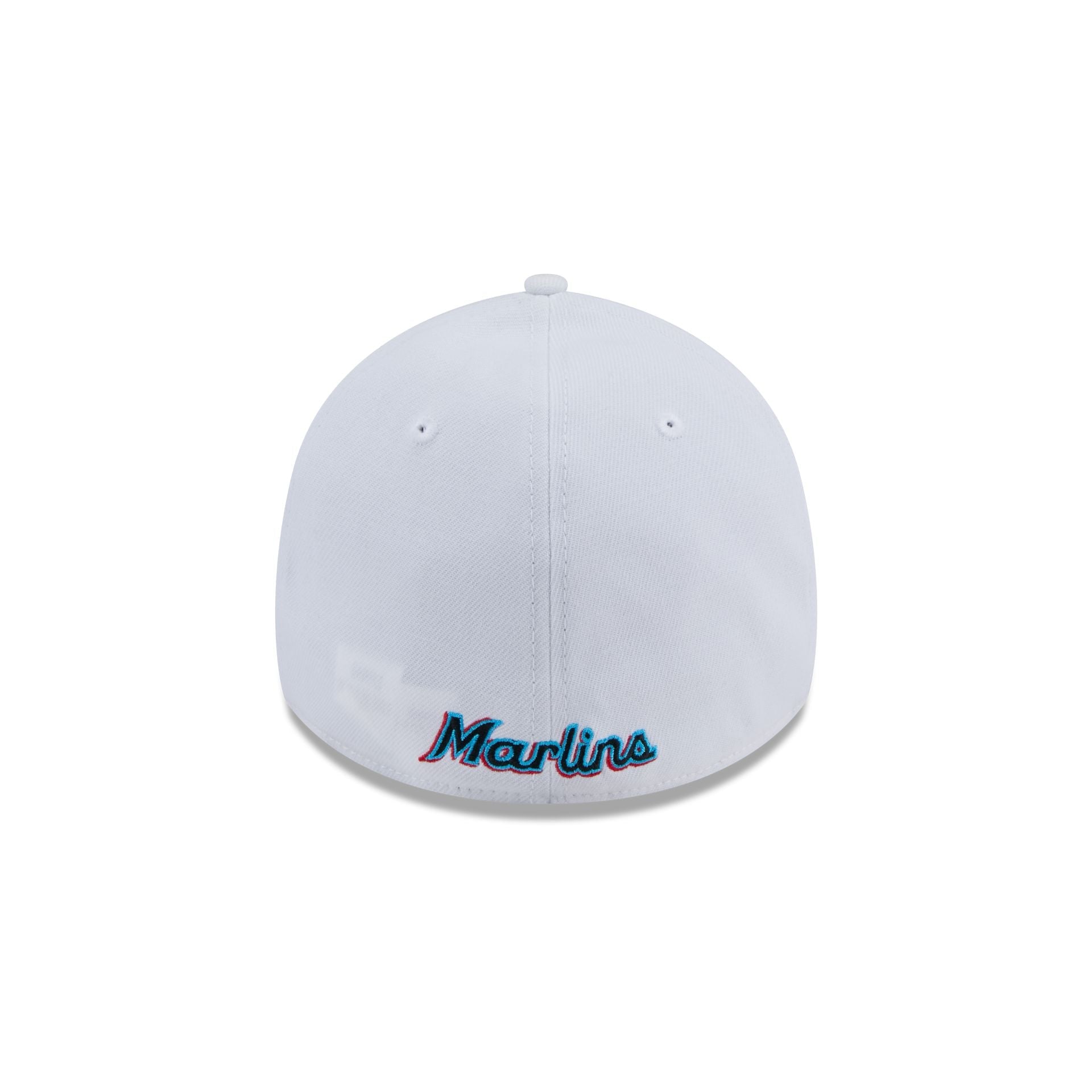 Miami Marlins Optic White 39THIRTY Stretch Fit Hat