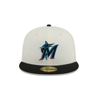 Miami Marlins Chrome 59FIFTY Fitted Hat
