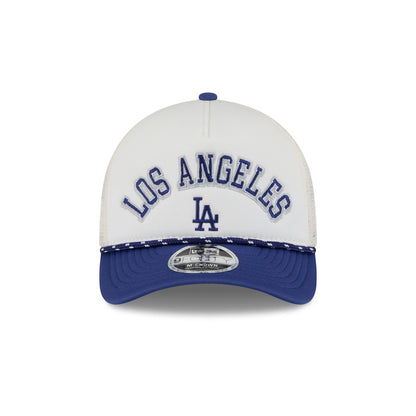 Los Angeles Dodgers Chrome Arch 9FORTY M-Crown A-Frame Trucker Hat