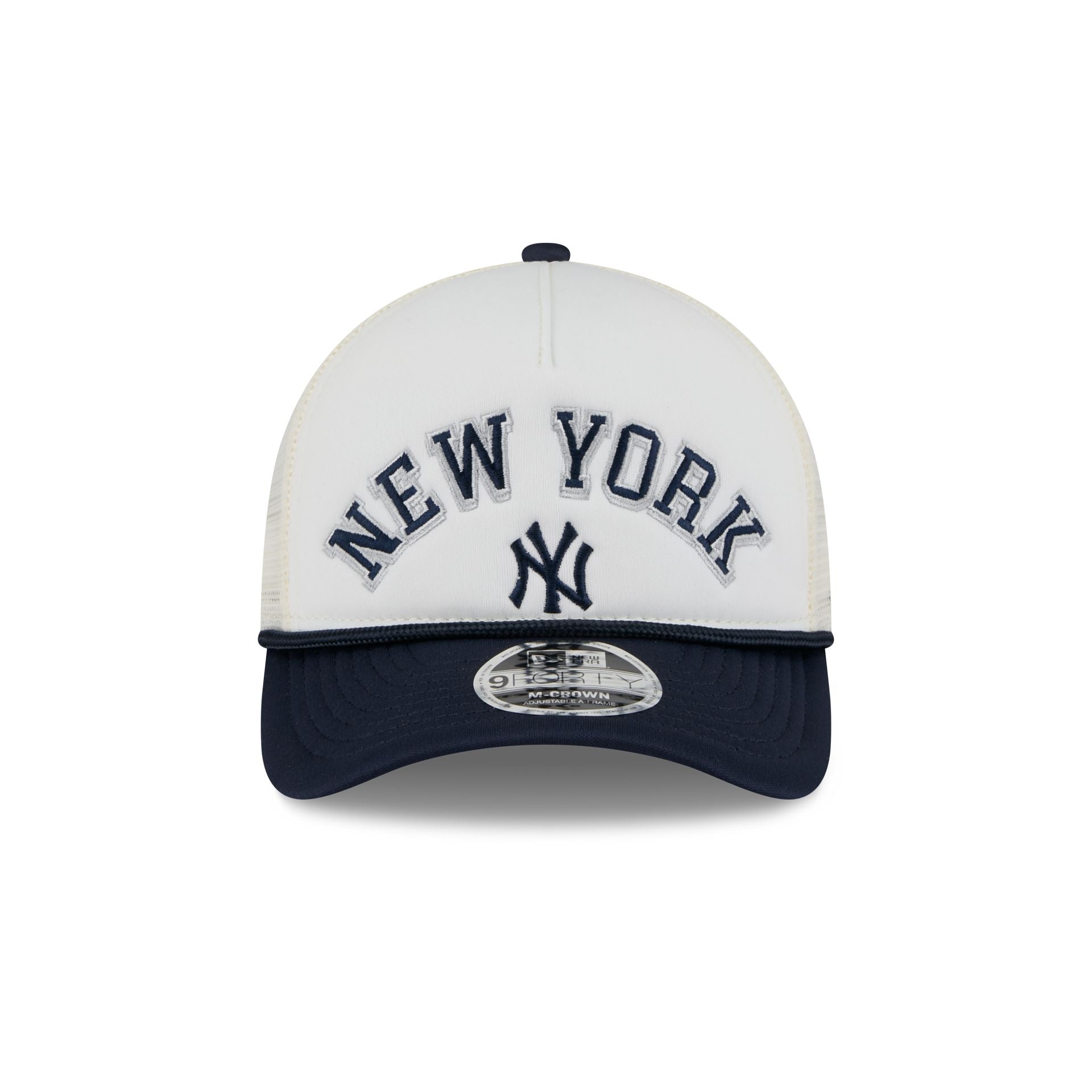 New York Yankees Chrome Arch 9FORTY M-Crown A-Frame Trucker Hat