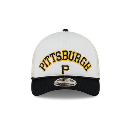 Pittsburgh Pirates Chrome Arch 9FORTY M-Crown A-Frame Trucker Hat