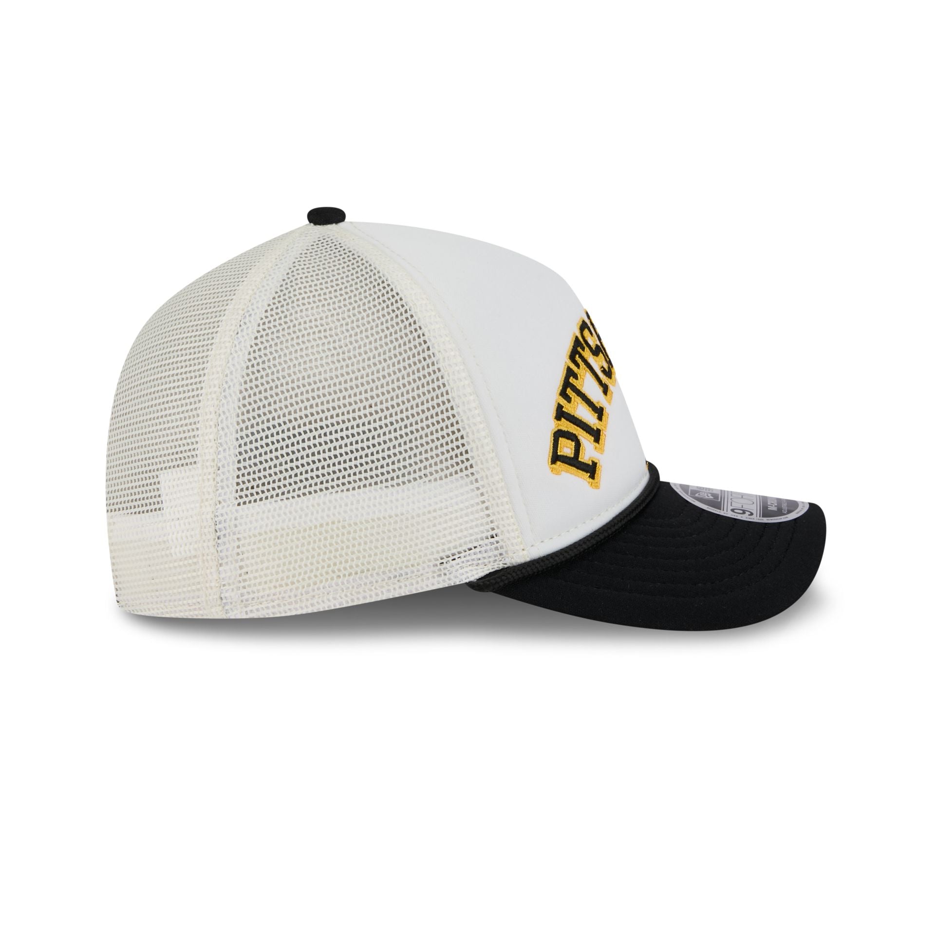 Pittsburgh Pirates Chrome Arch 9FORTY M-Crown A-Frame Trucker Hat